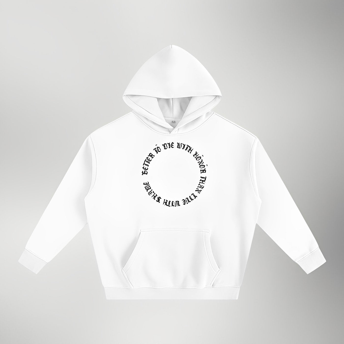Die with Honor (Drengskapr) — Heavyweight Fleece Pullover in White