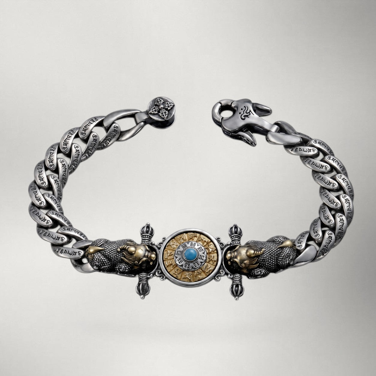 Draupnir — Sterling Silver Bracelet | Gold & Silver