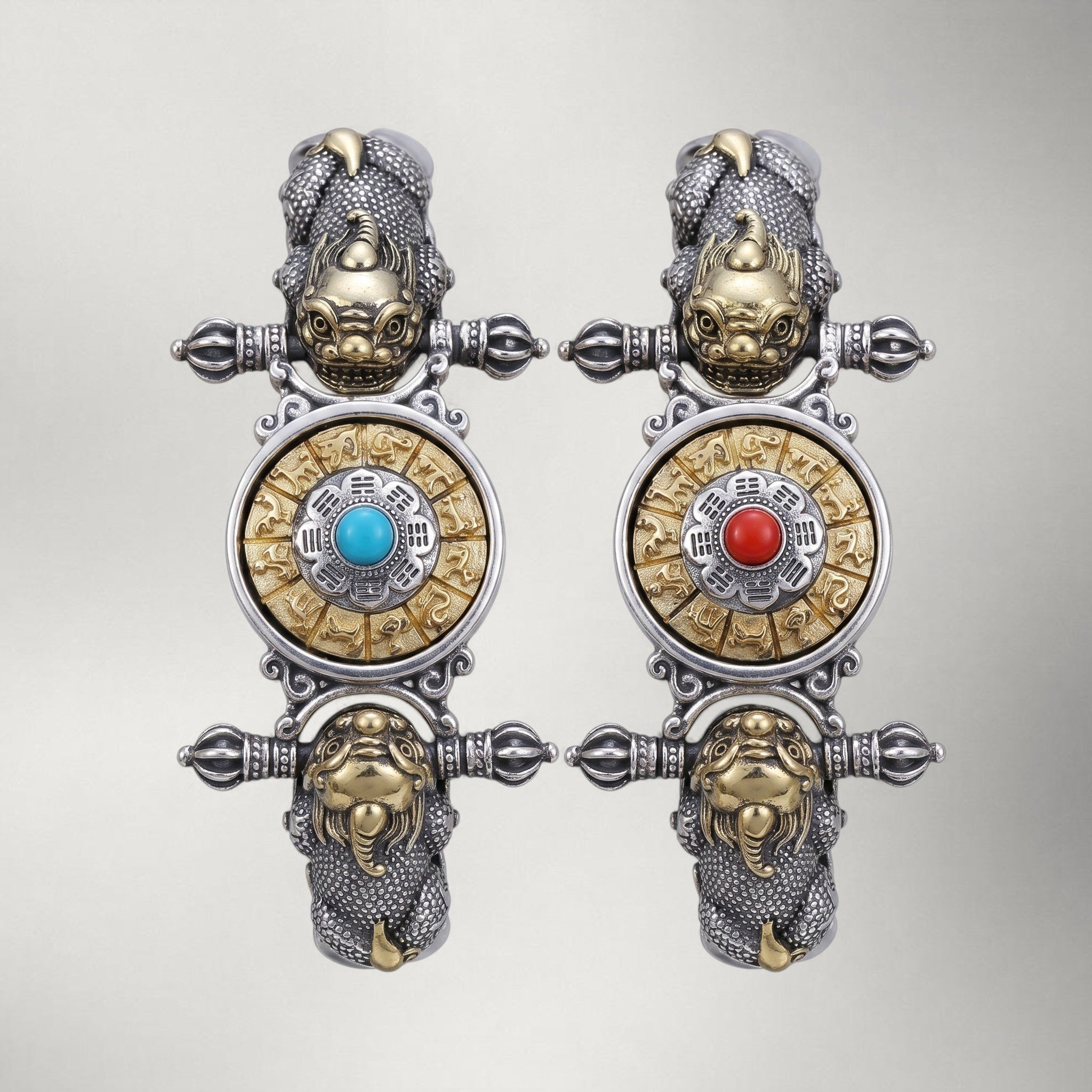 Draupnir — Sterling Silver Bracelet | Gold & Silver