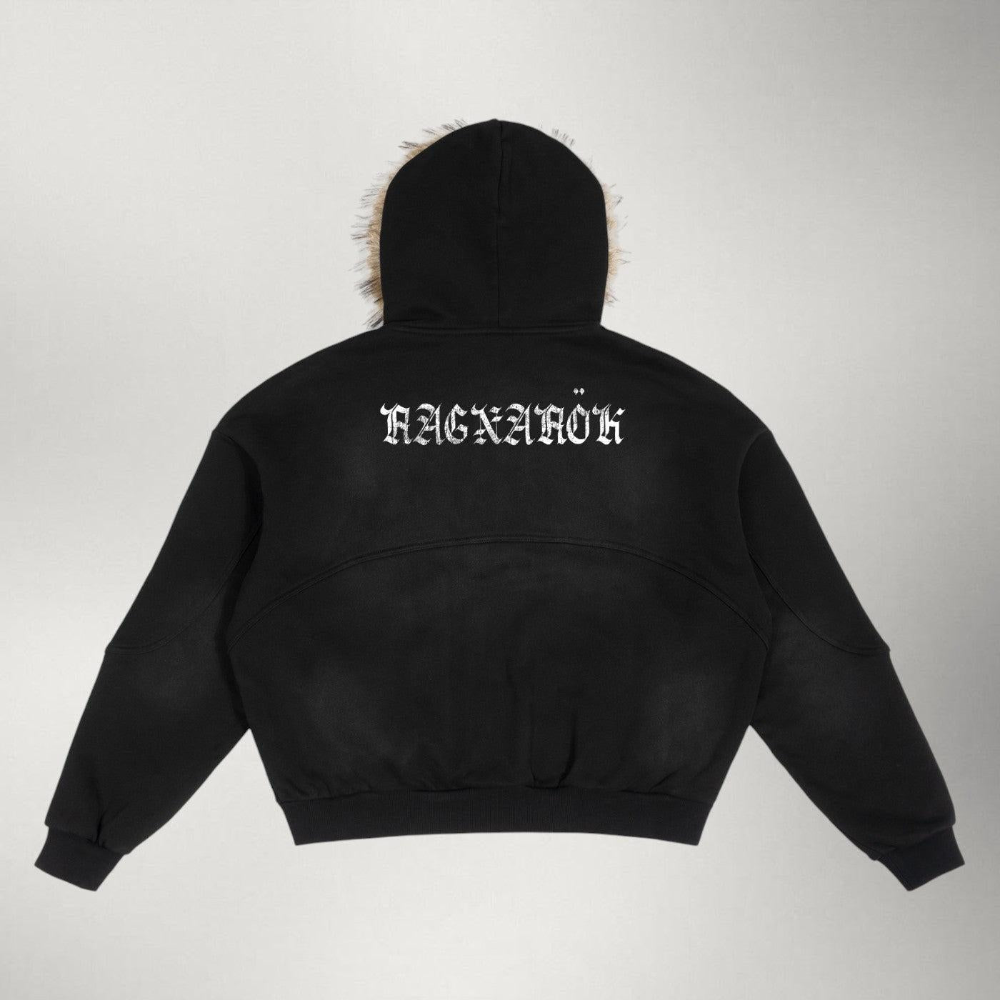Fehu — Detachable Fur Zip Hoodie