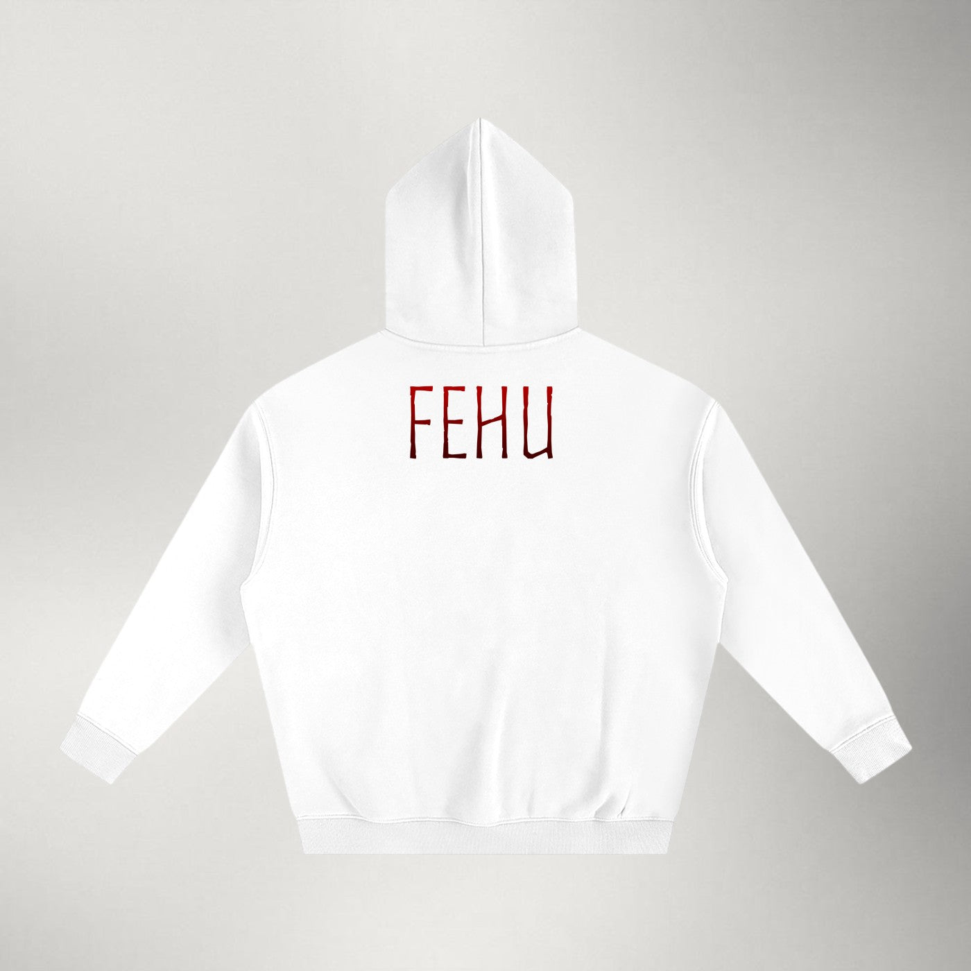 Fehu — Heavyweight Fleece Pullover | Red Series