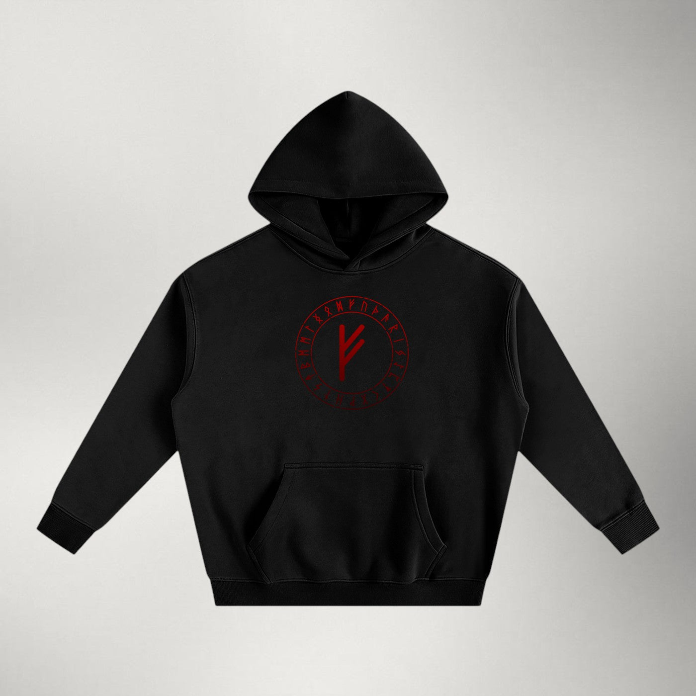 Fehu — Heavyweight Fleece Pullover | Red Series