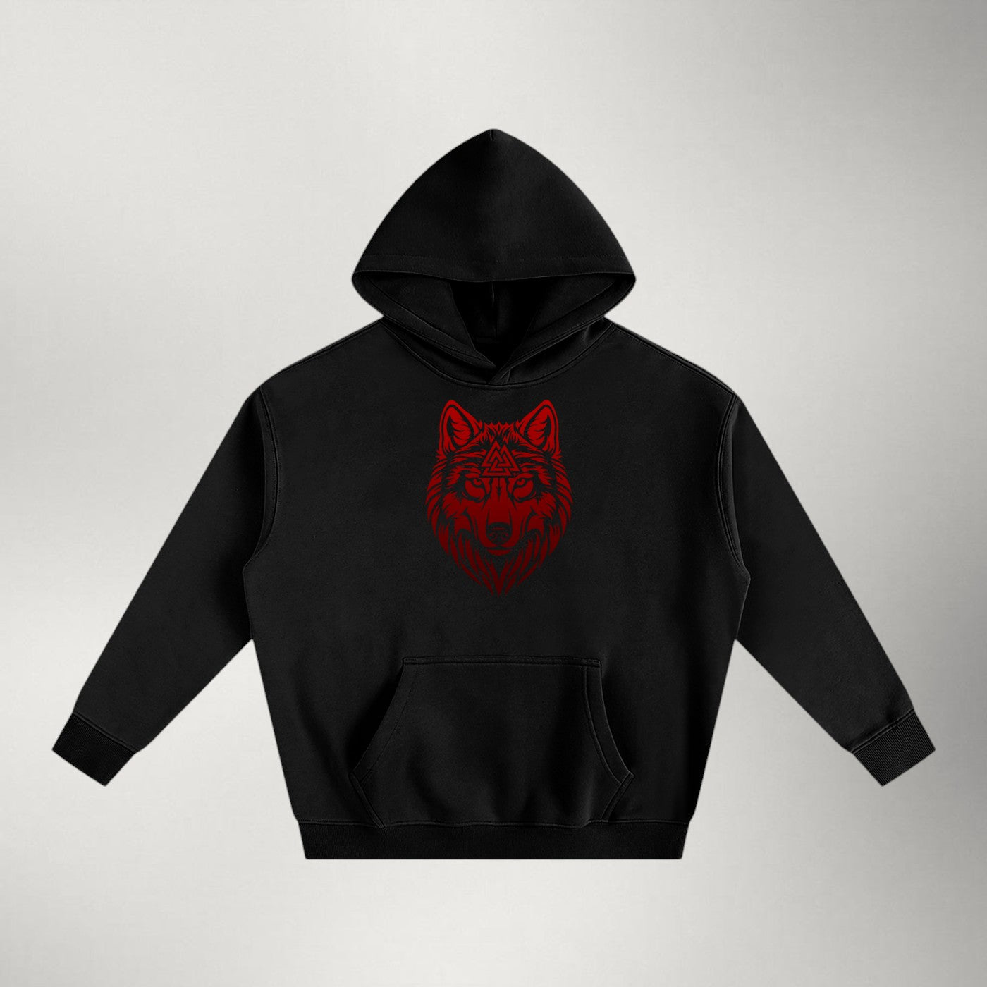 Fenrir — Heavyweight Fleece Pullover | Red Series