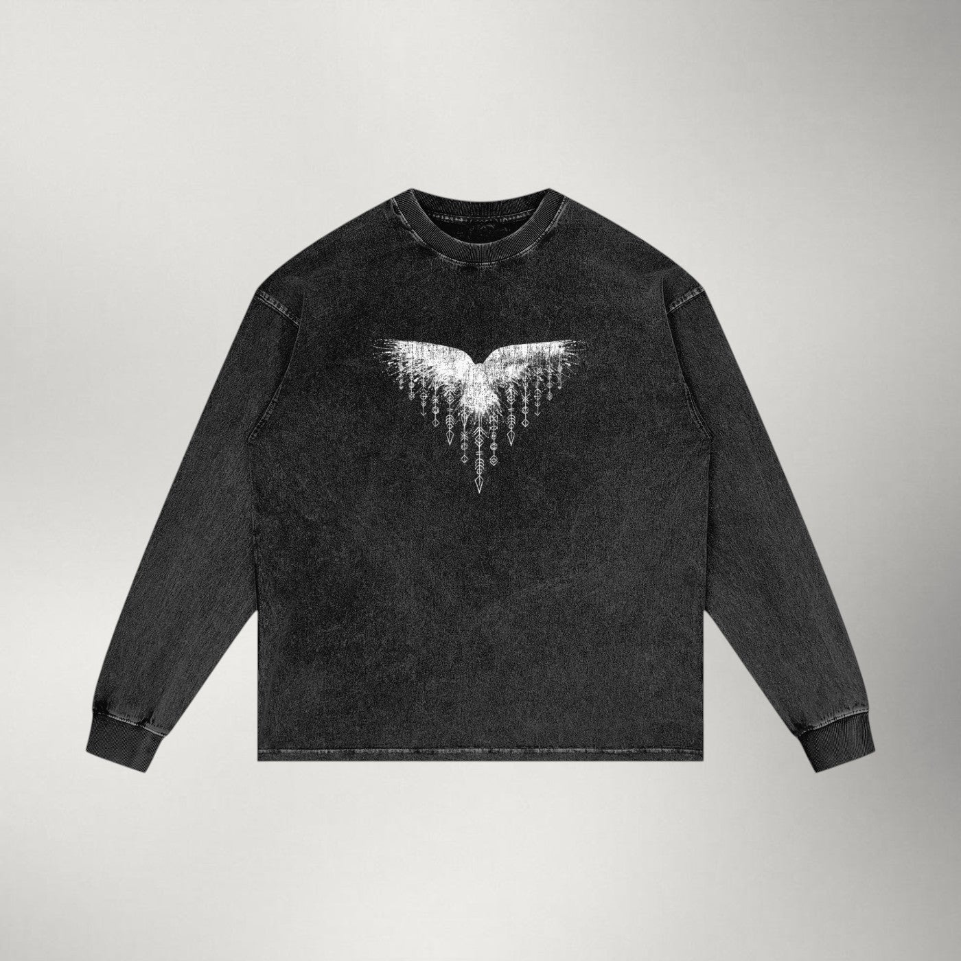 Hrafn — Acid Wash Long Sleeve | The Ash Series