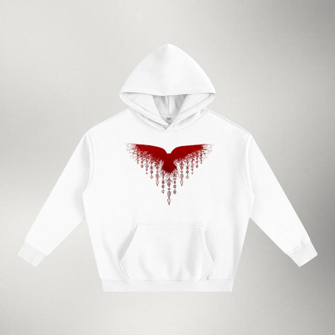 Hrafn — Heavyweight Fleece Pullover | Red Series