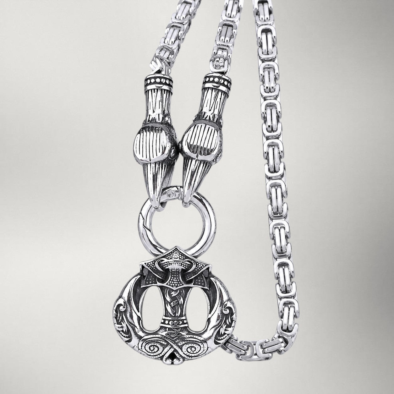 Hrafn — Raven Pendant Necklace | Silver