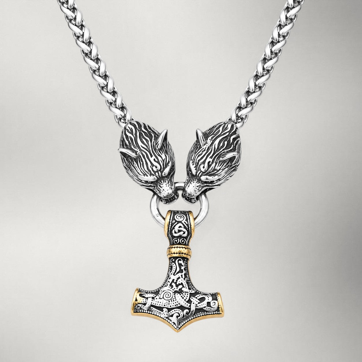 Mjölnir Pendant Necklace Stainless Steel