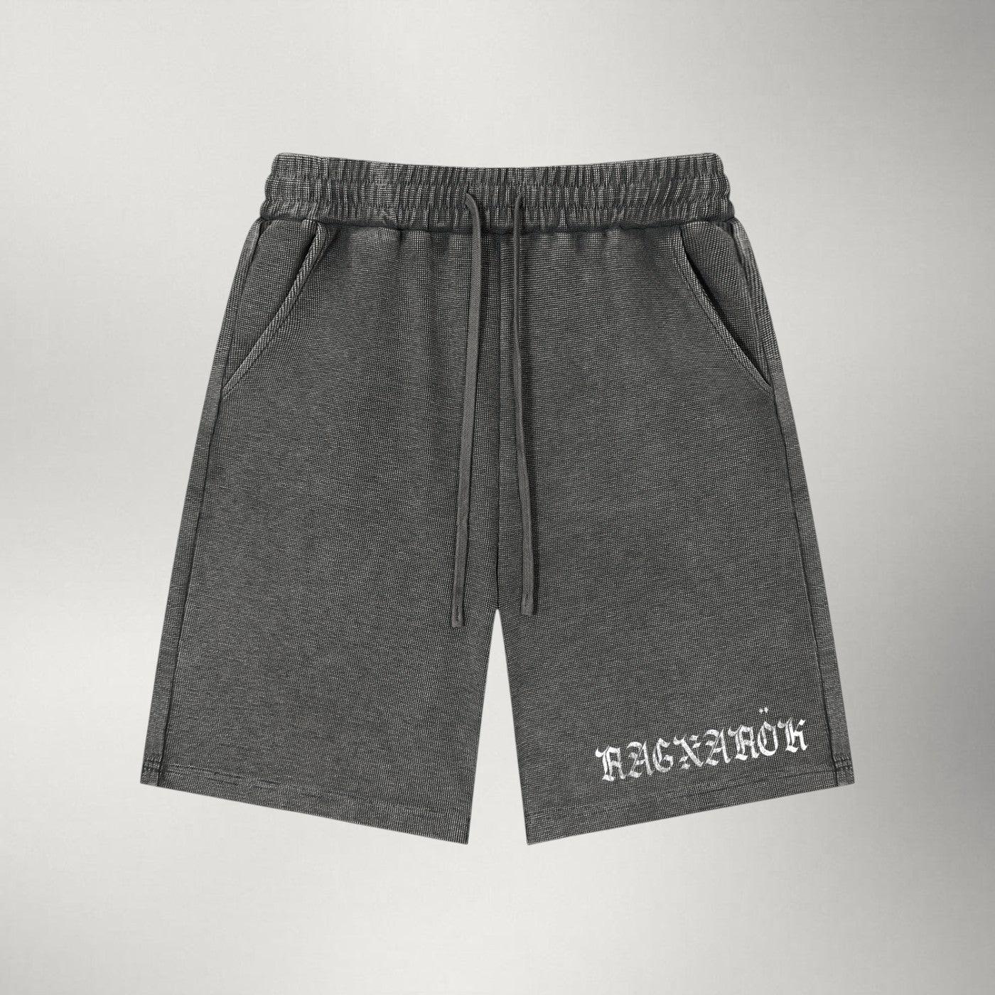 Norse Gothic — Distressed Mineral Wash Shorts