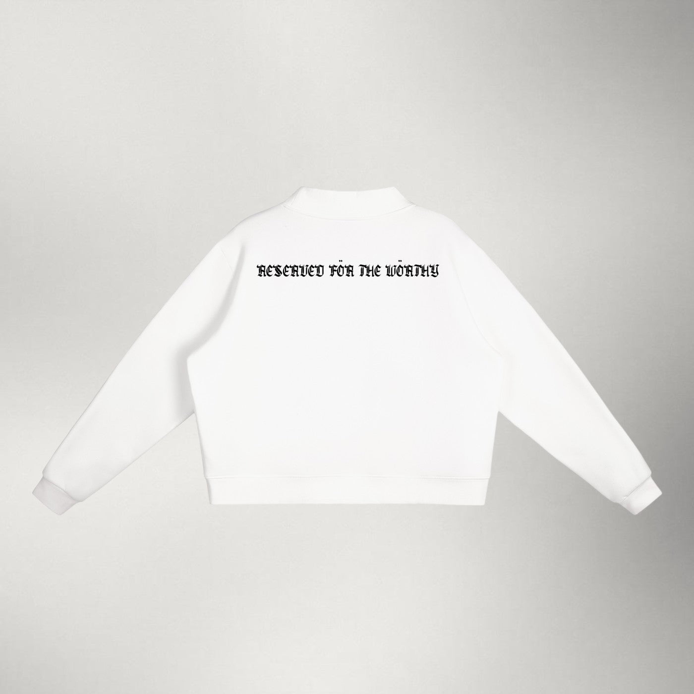 Norse Gothic — Women's Fleece Mock-Neck | White
