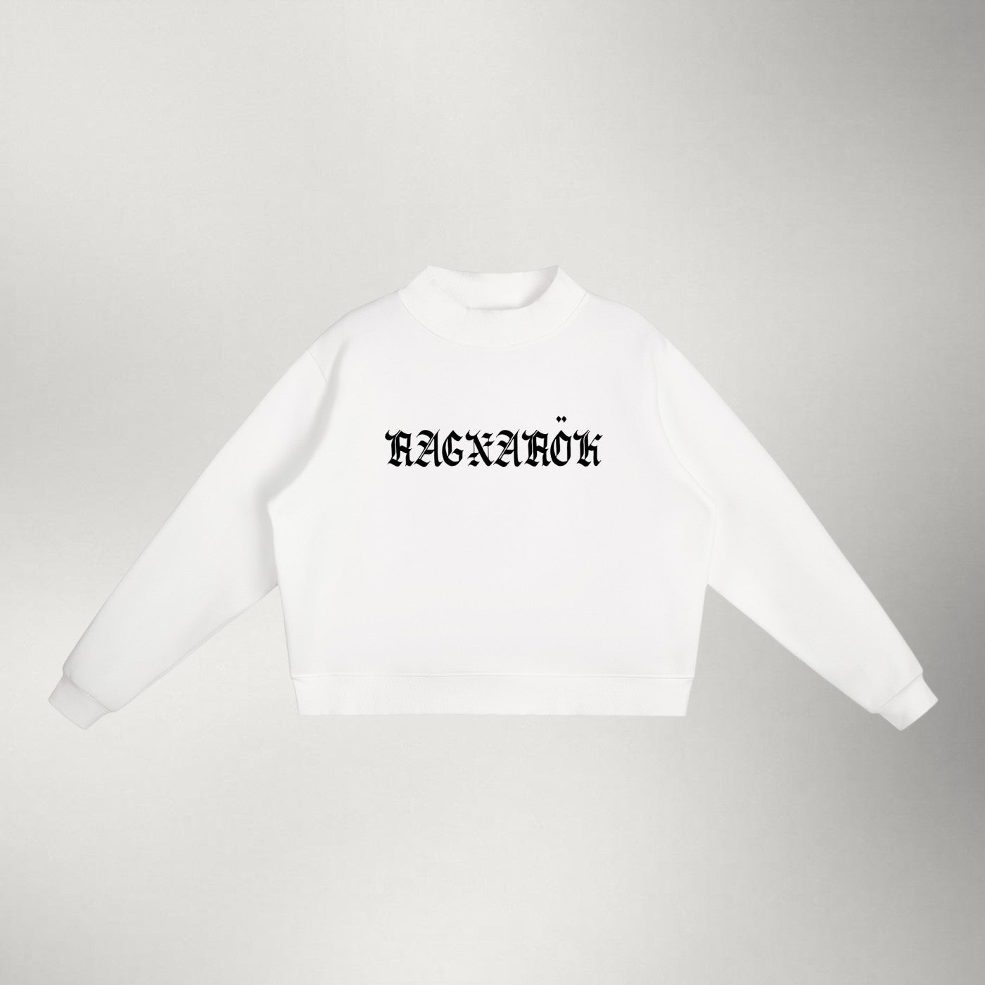 Norse Gothic — Women's Fleece Mock-Neck | White