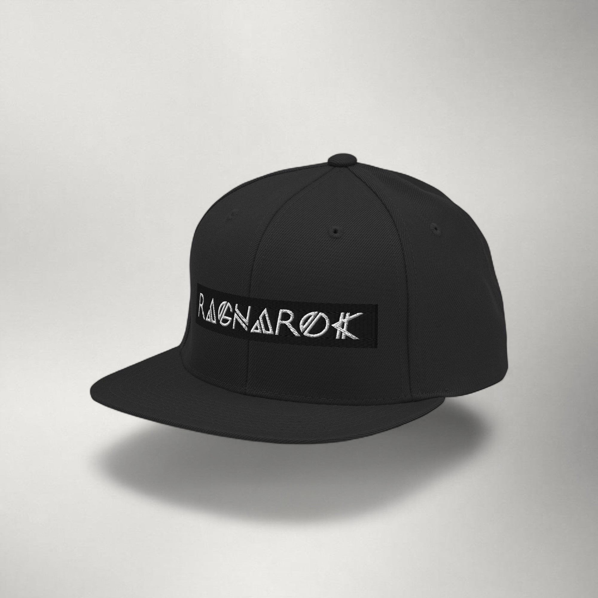 Ragnarok Box Logo Snapback — Black