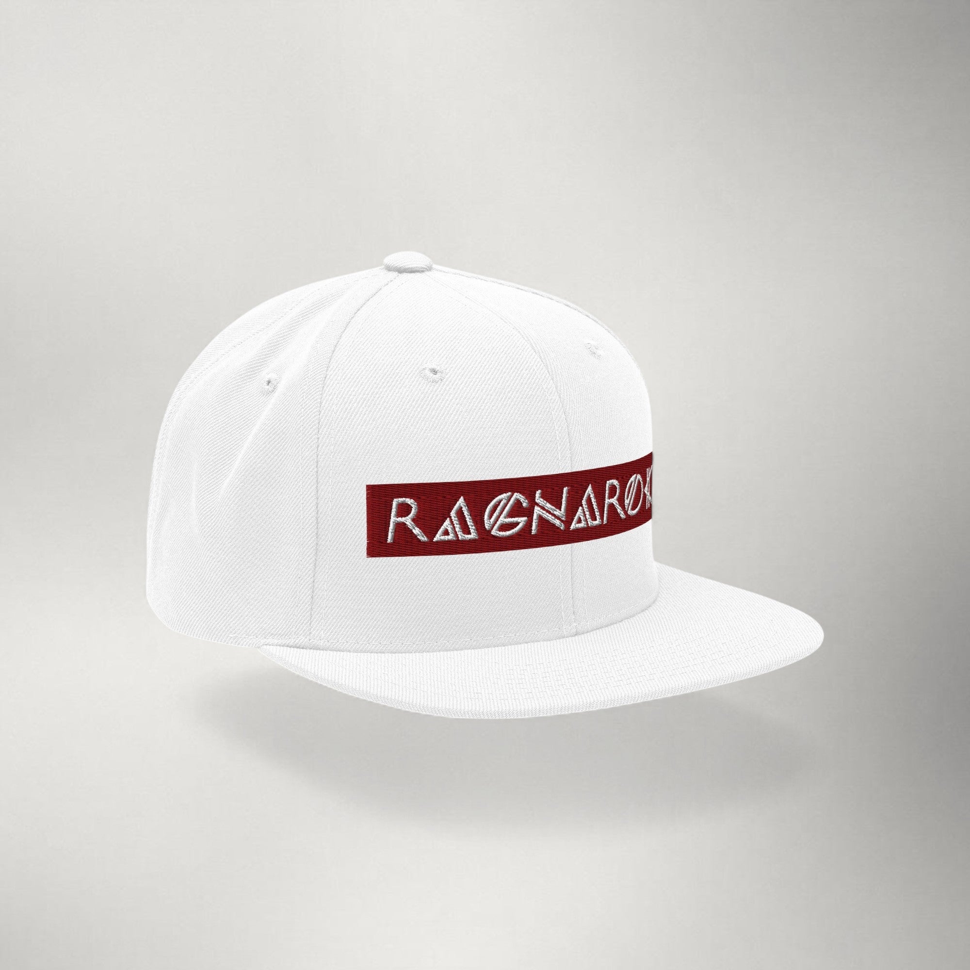 Ragnarok Box Logo Snapback — Maroon