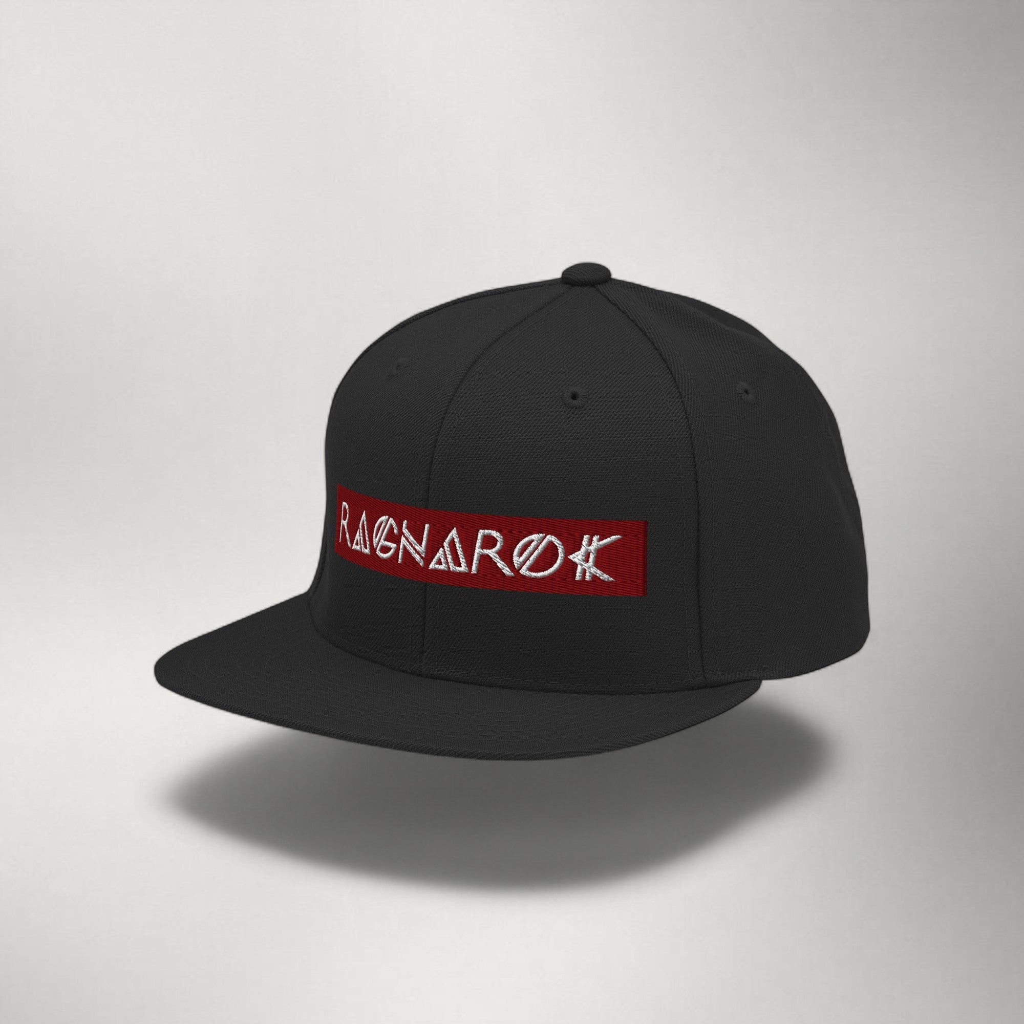 Ragnarok Box Logo Snapback — Maroon