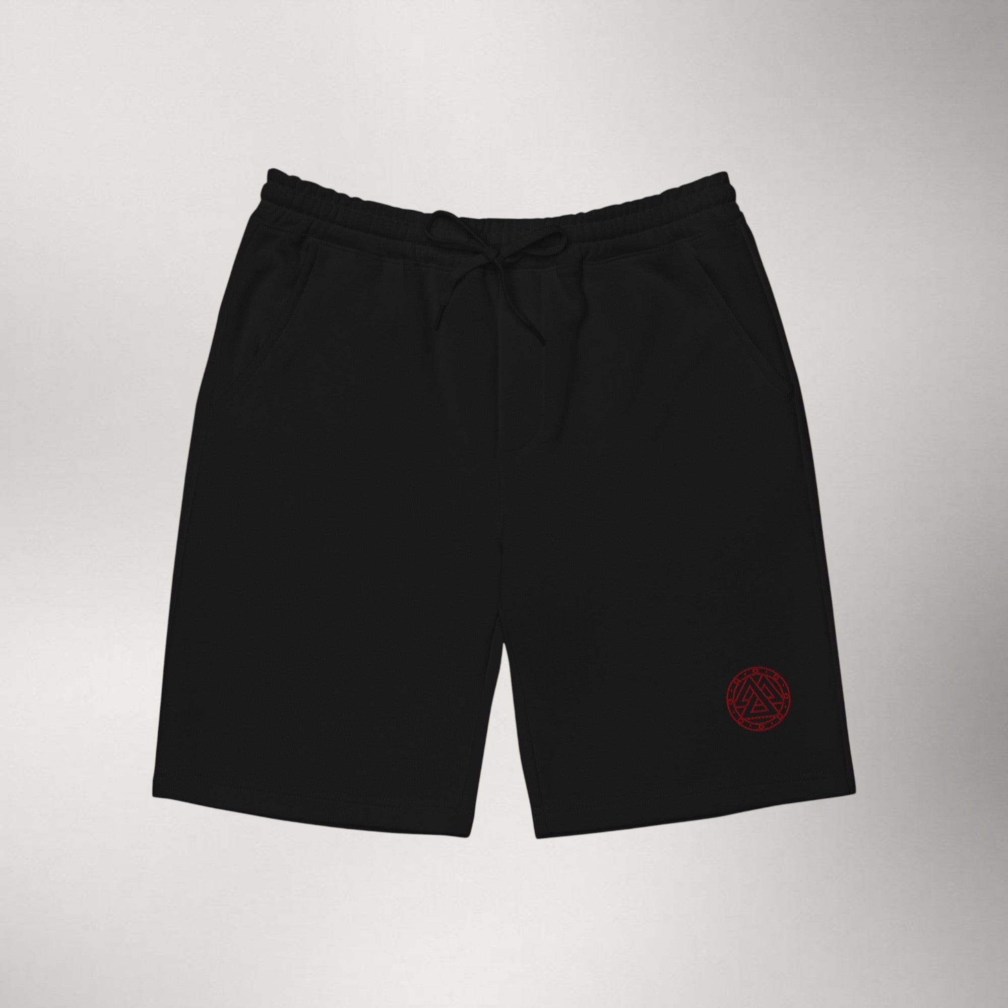 Ragnarok Embroidered Fleece Shorts — Gold