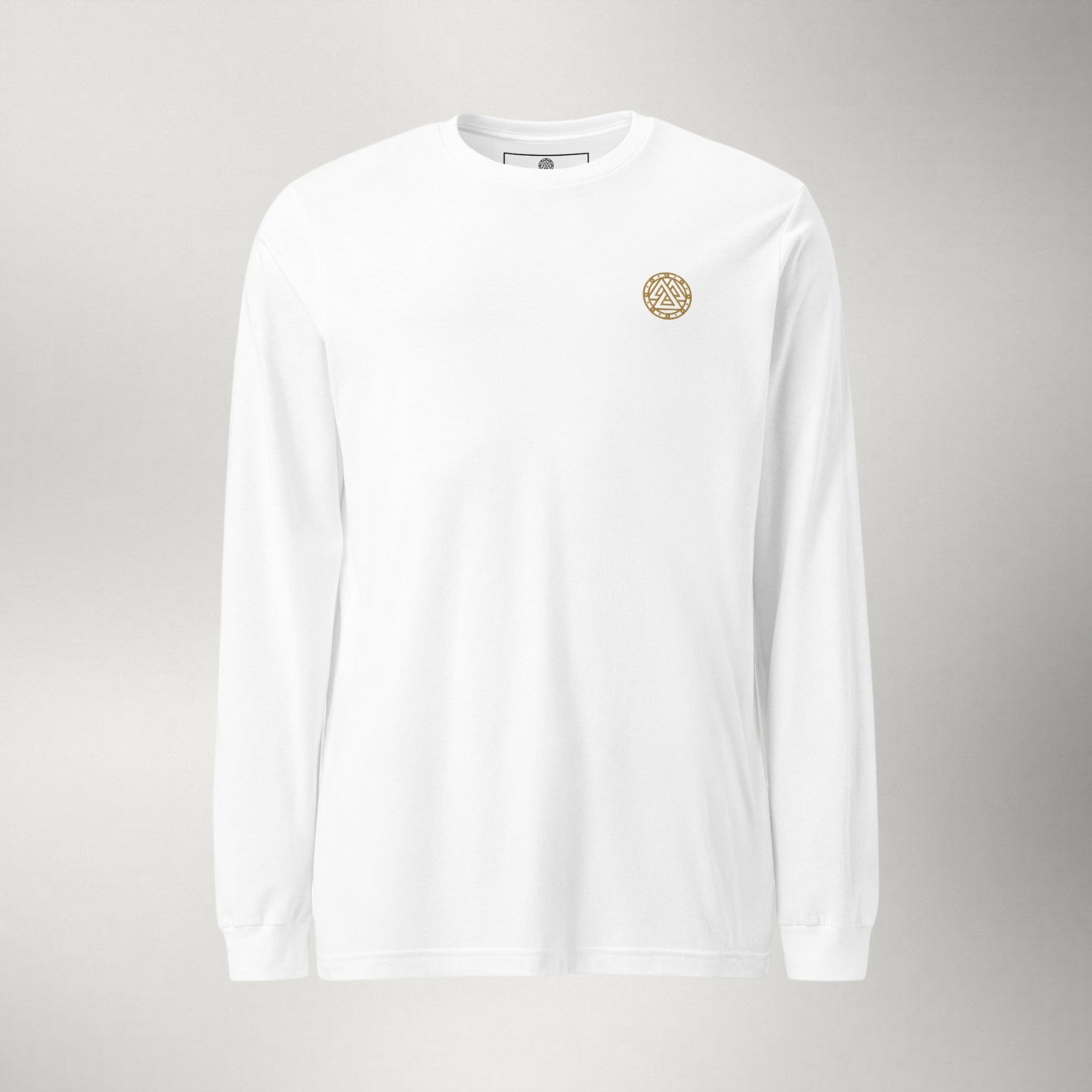 Ragnarok Embroidered Long Sleeve — Gold / White