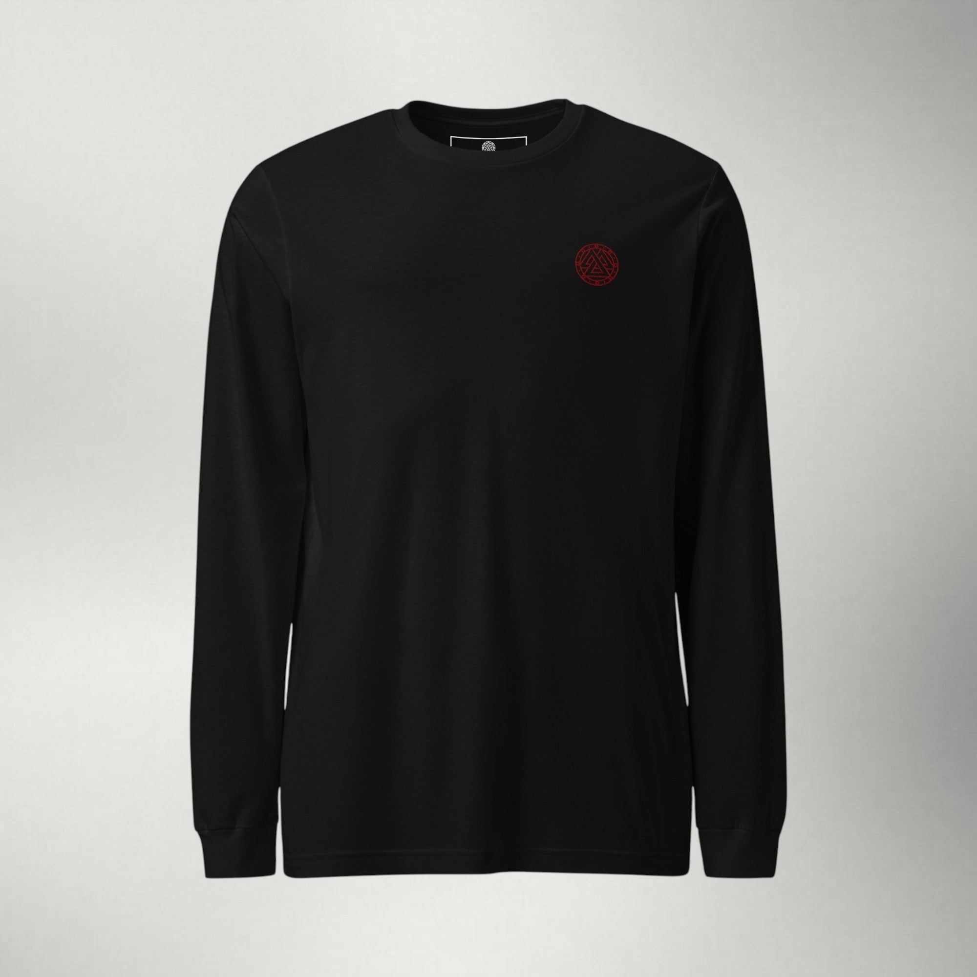 Ragnarok Embroidered Long Sleeve — Maroon / Black