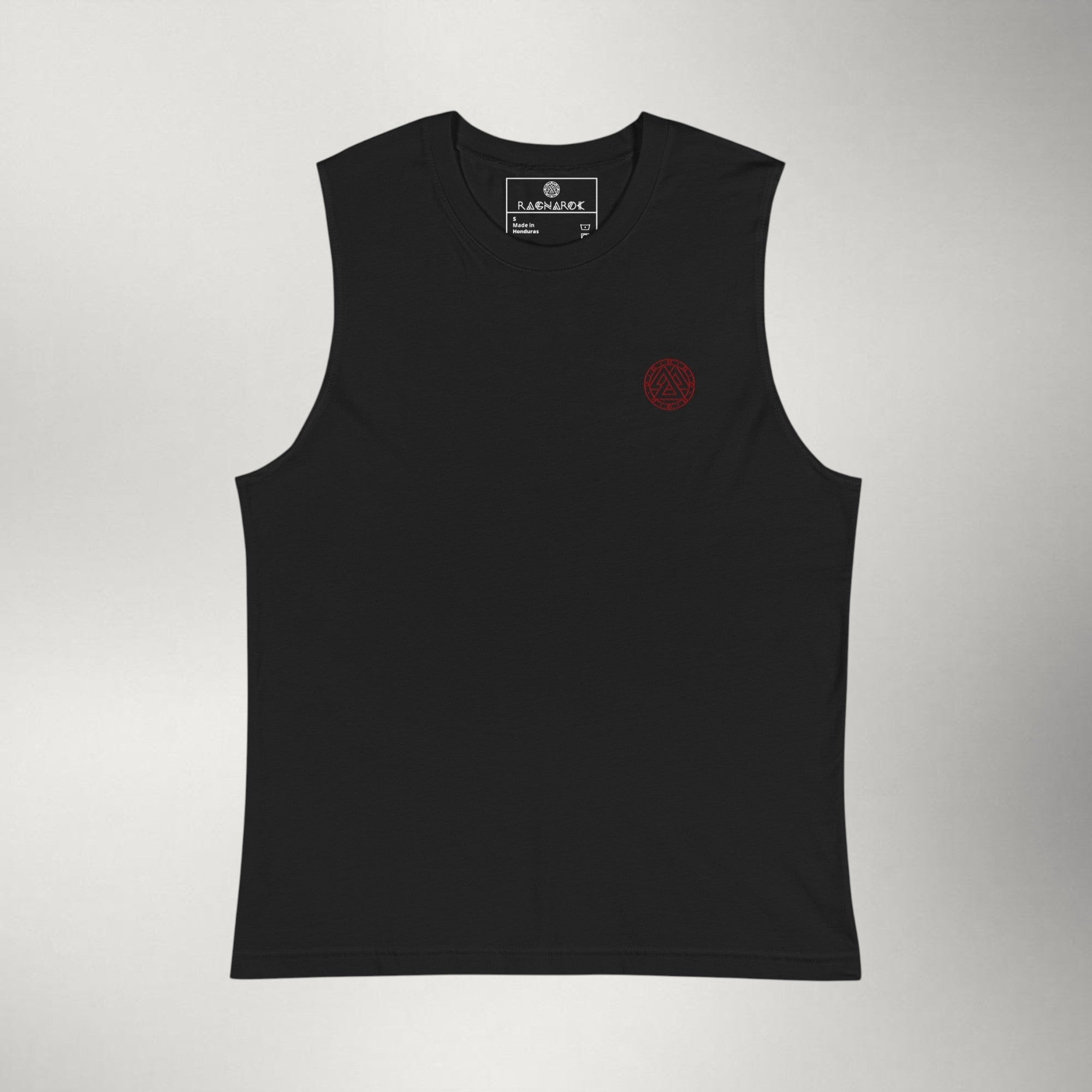 Ragnarok Embroidered Muscle Tank — Maroon