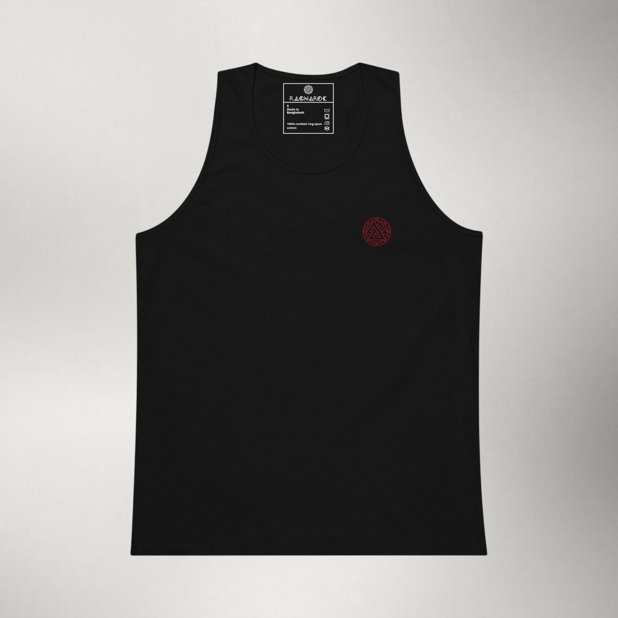 Ragnarok Embroidered Premium Tank — Maroon