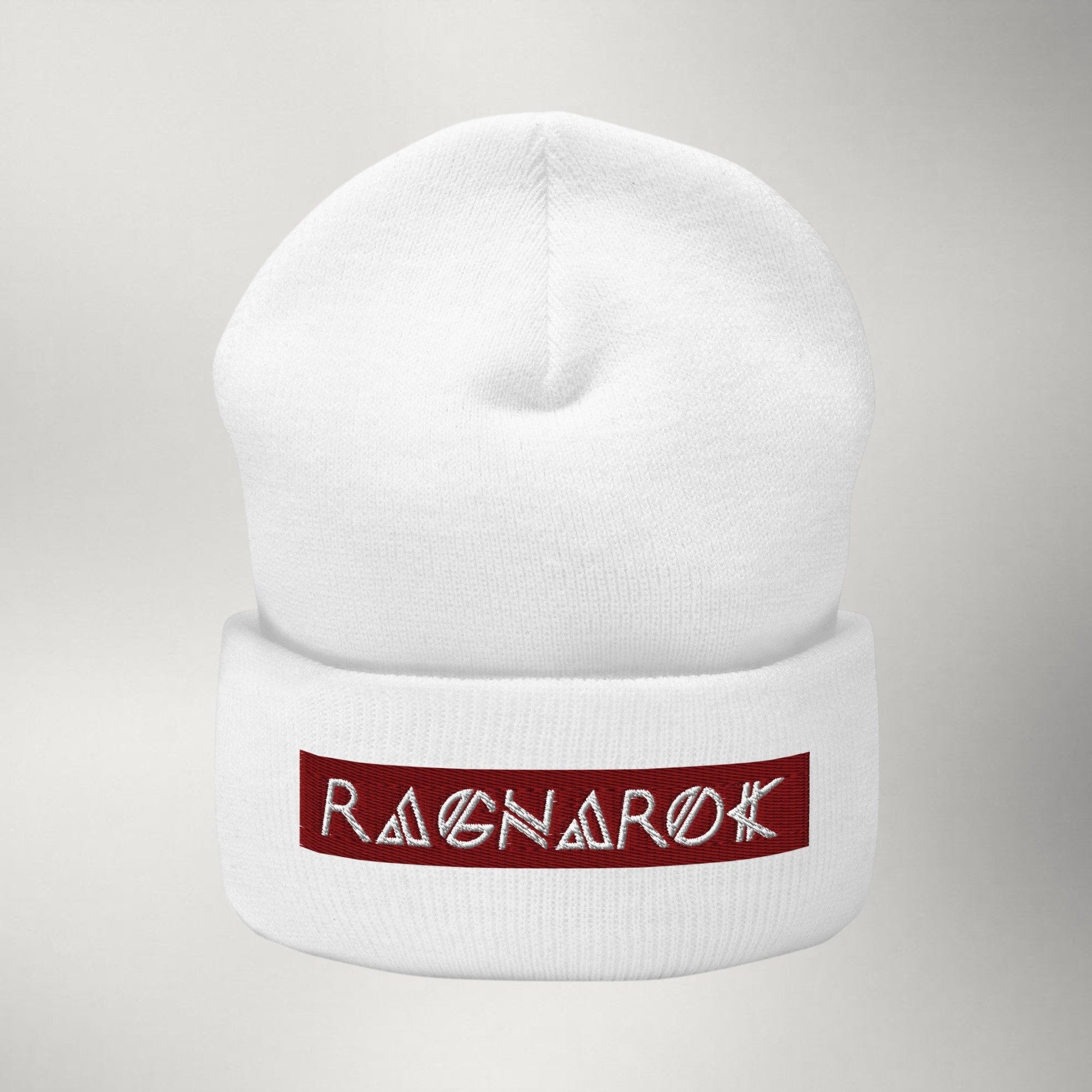 Ragnarok Maroon Box Logo Beanie