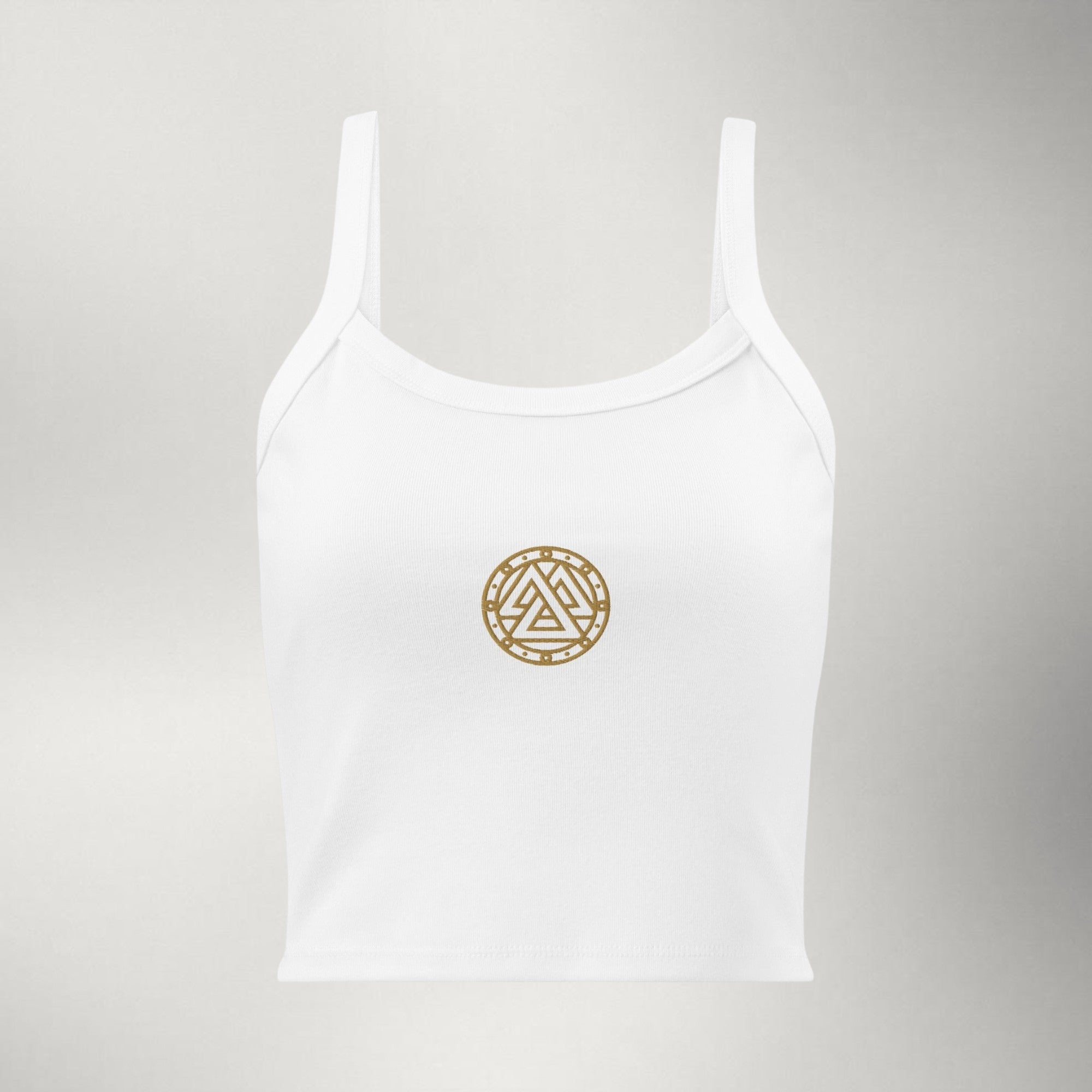 Ragnarok Women's Micro-Rib Tank — Gold Logo