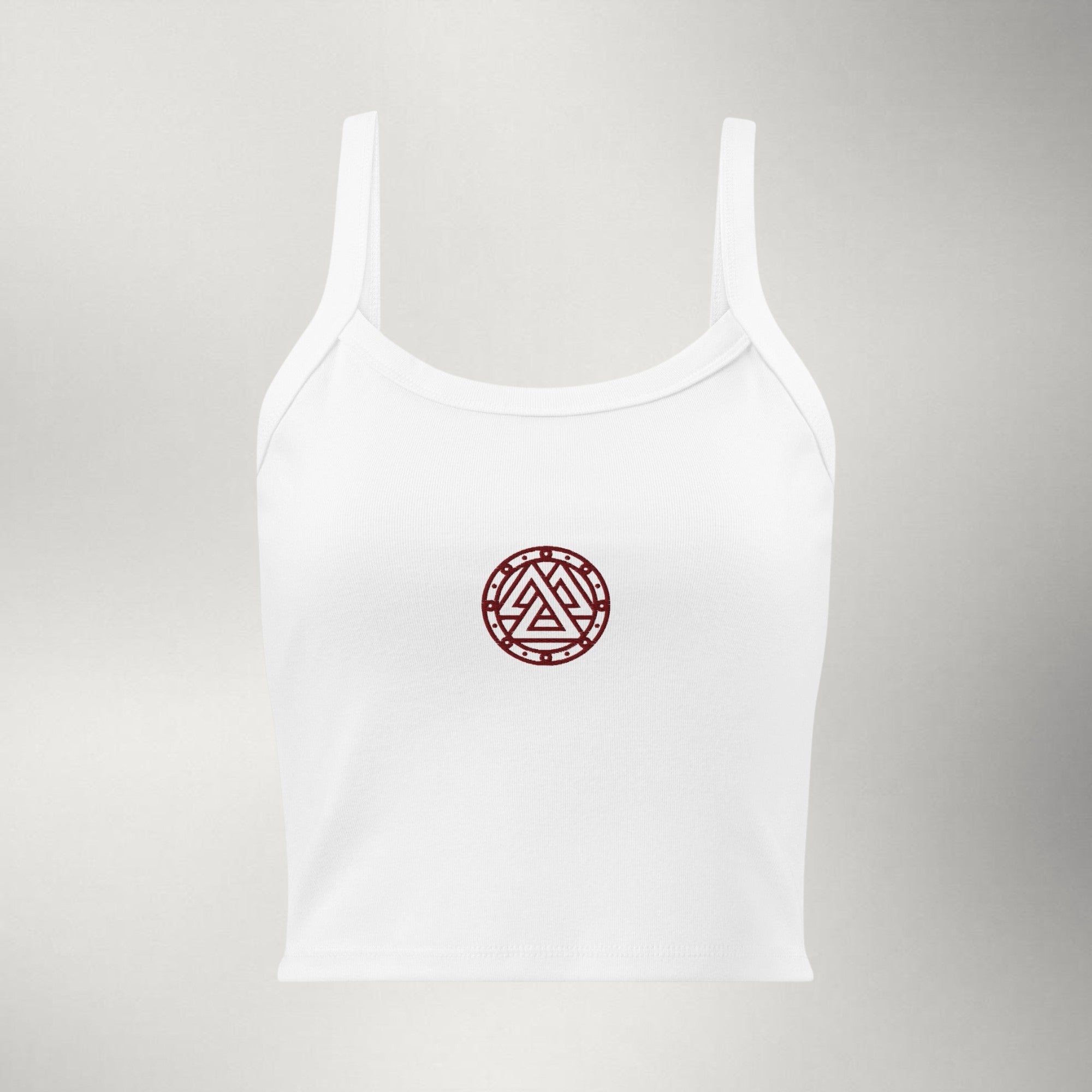 Ragnarok Women's Micro-Rib Tank — Maroon Logo