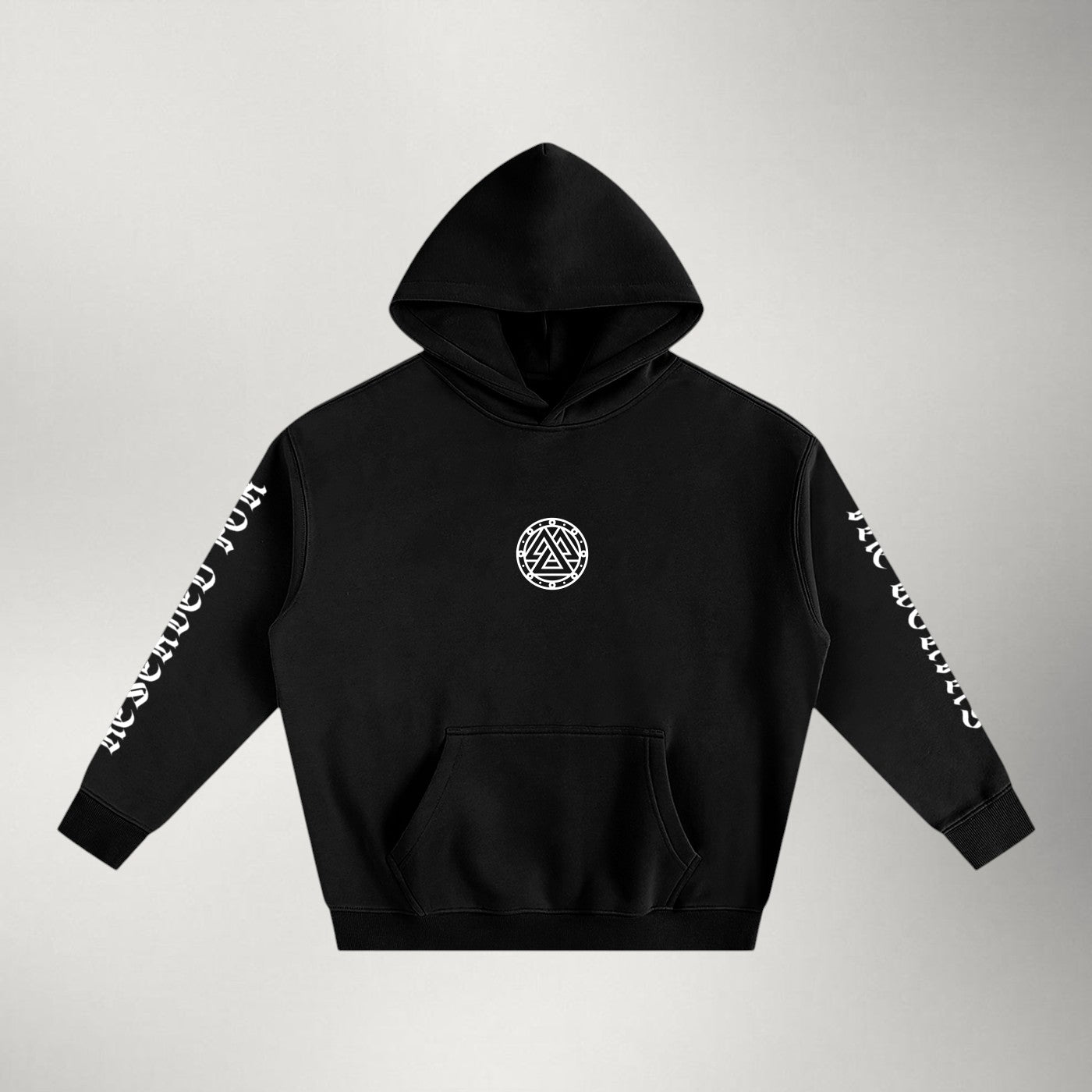 Reserved for the Worthy — Heavyweight Fleece Pullover in Black