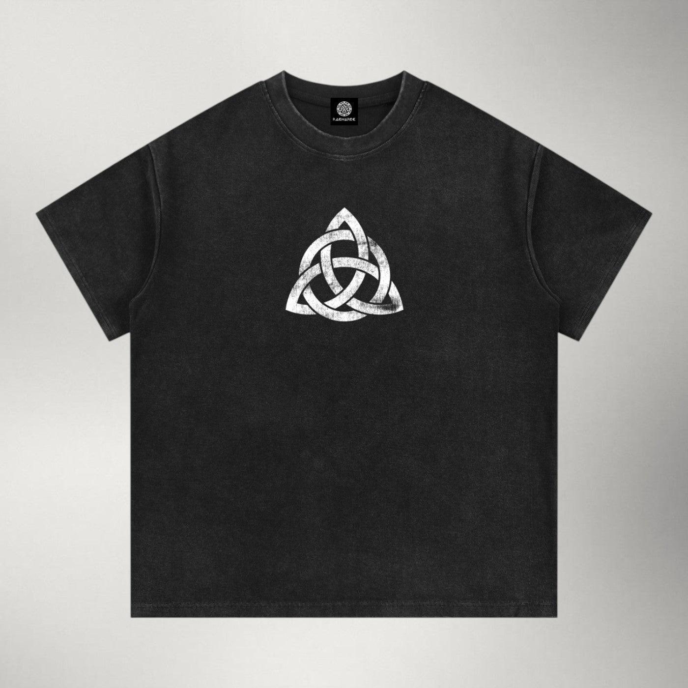 Triquetra — Premium Boxy Vintage Wash Tee | Ragnarok Norse Series