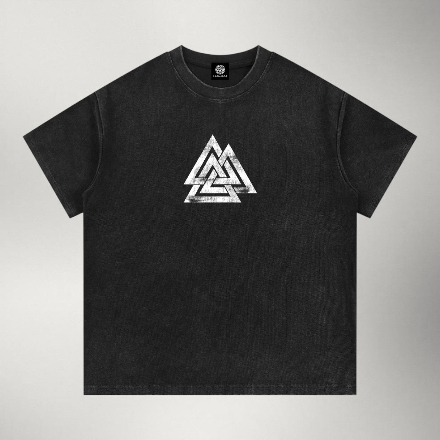 Valknut — Premium Boxy Vintage Wash Tee | Ragnarok Norse Series