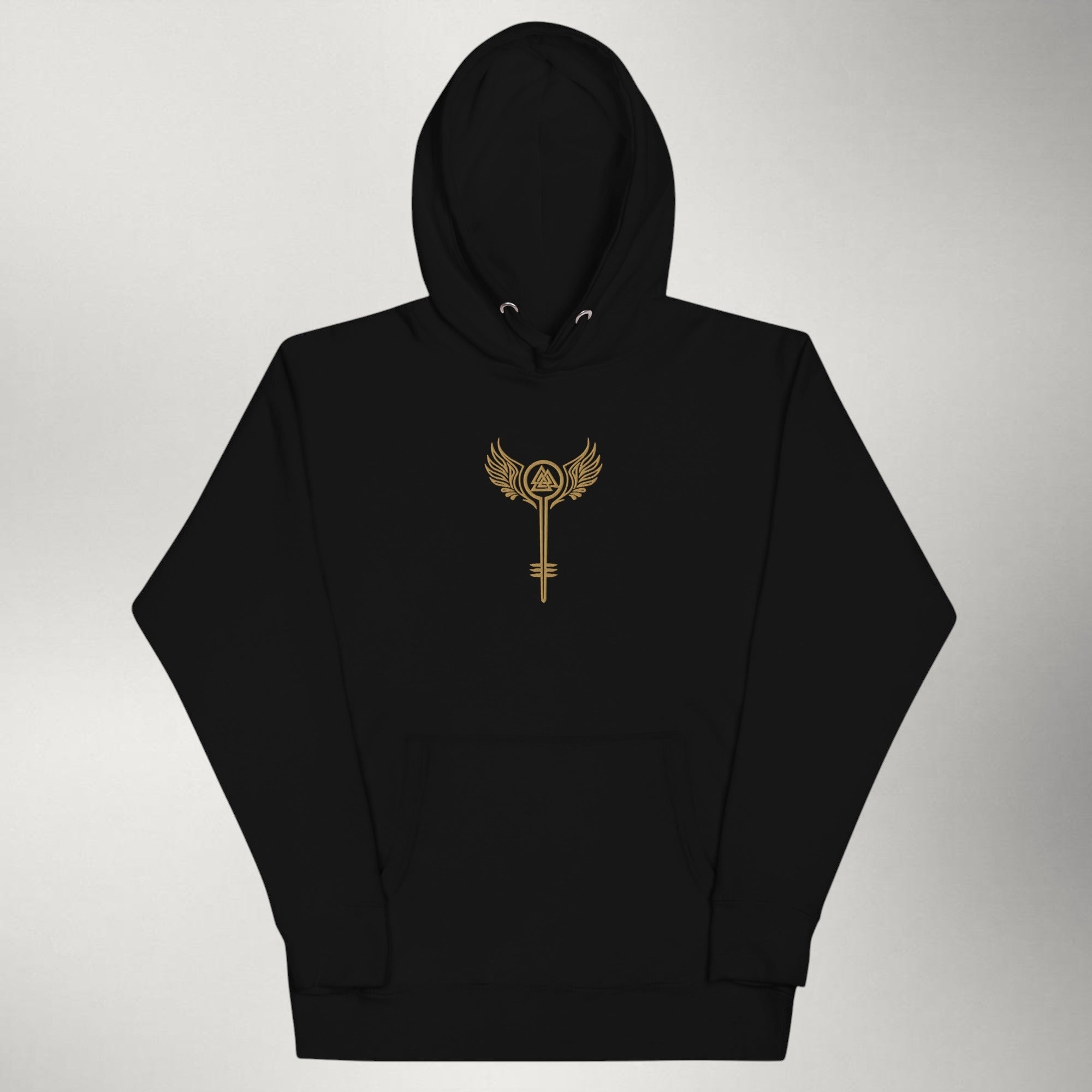 Valkyrie — Embroidered Hoodie | Gold / Black