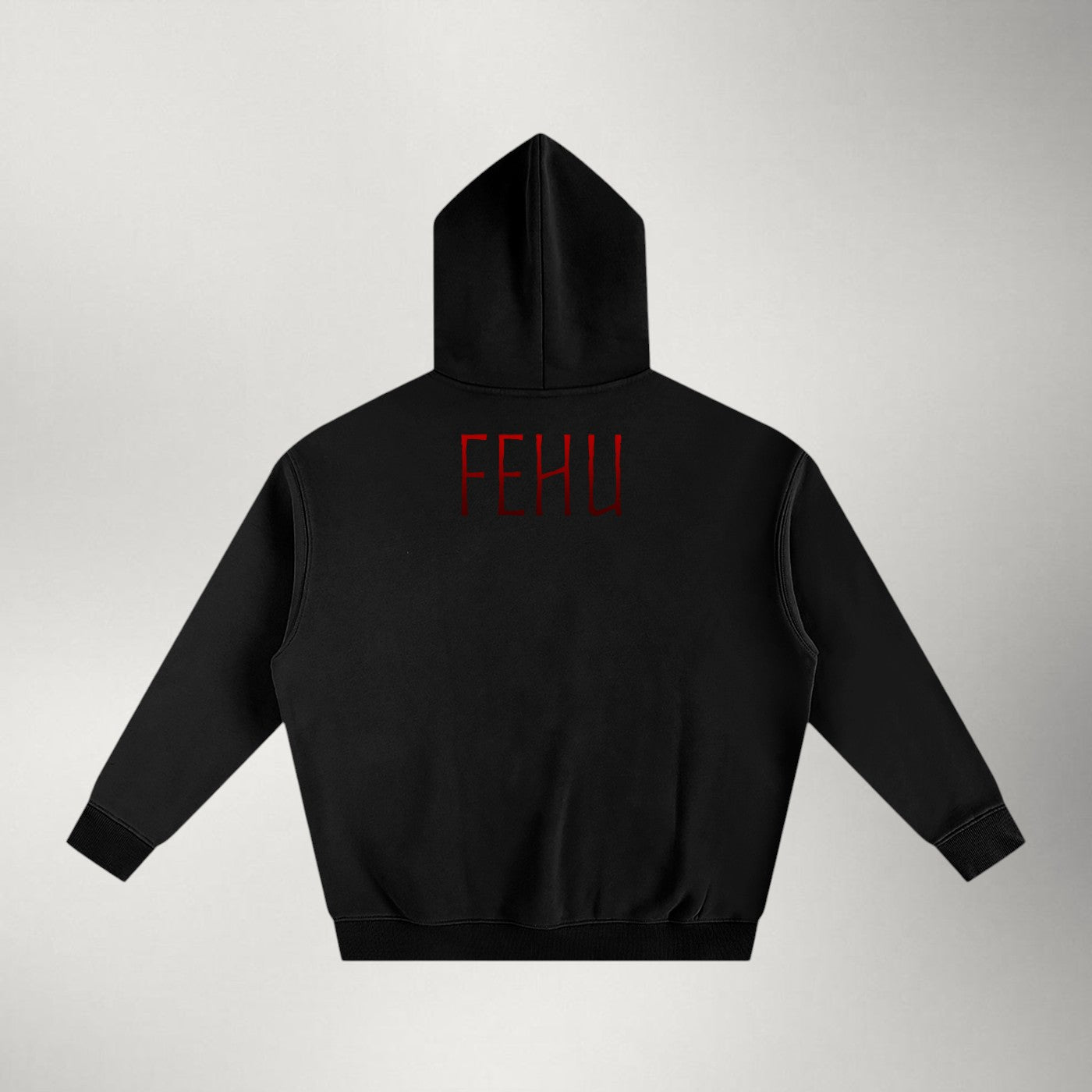 Fehu — Heavyweight Fleece Pullover | Red Series