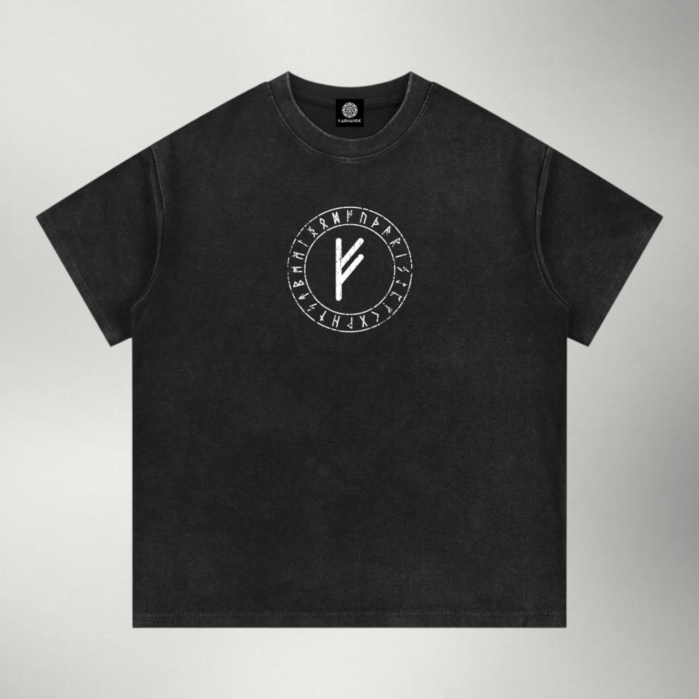 Fehu — Premium Boxy Vintage Wash Tee | Ragnarok Norse Series
