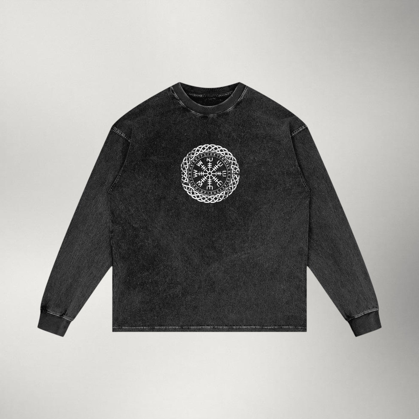 Helm of Awe — Acid Wash Long Sleeve | The Ash Series