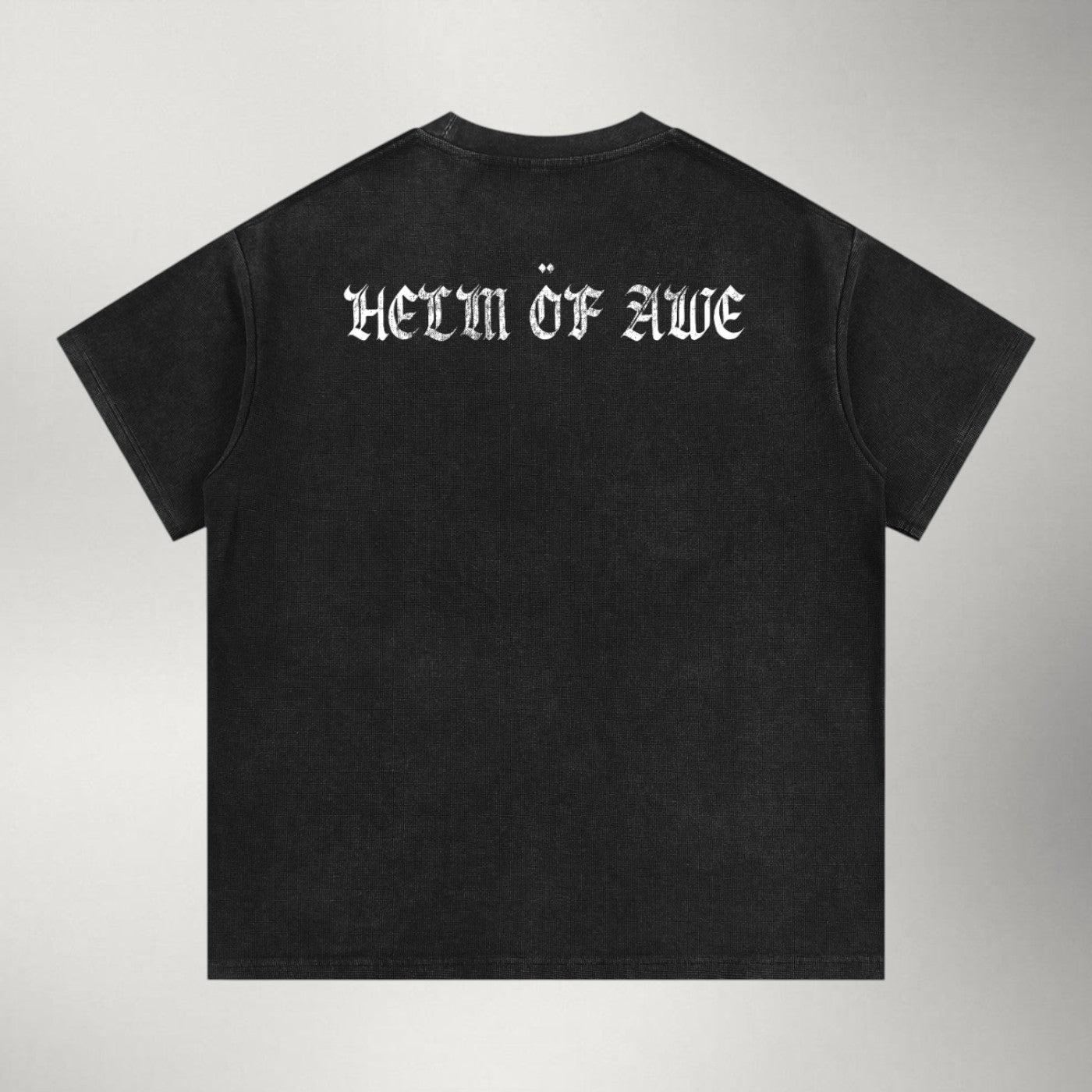 Helm of Awe — Premium Boxy Vintage Wash Tee | Ragnarok Norse Series