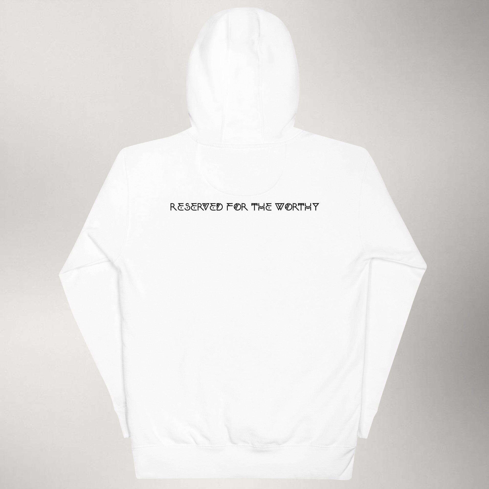 Hrafn — Embroidered Hoodie | Maroon / White