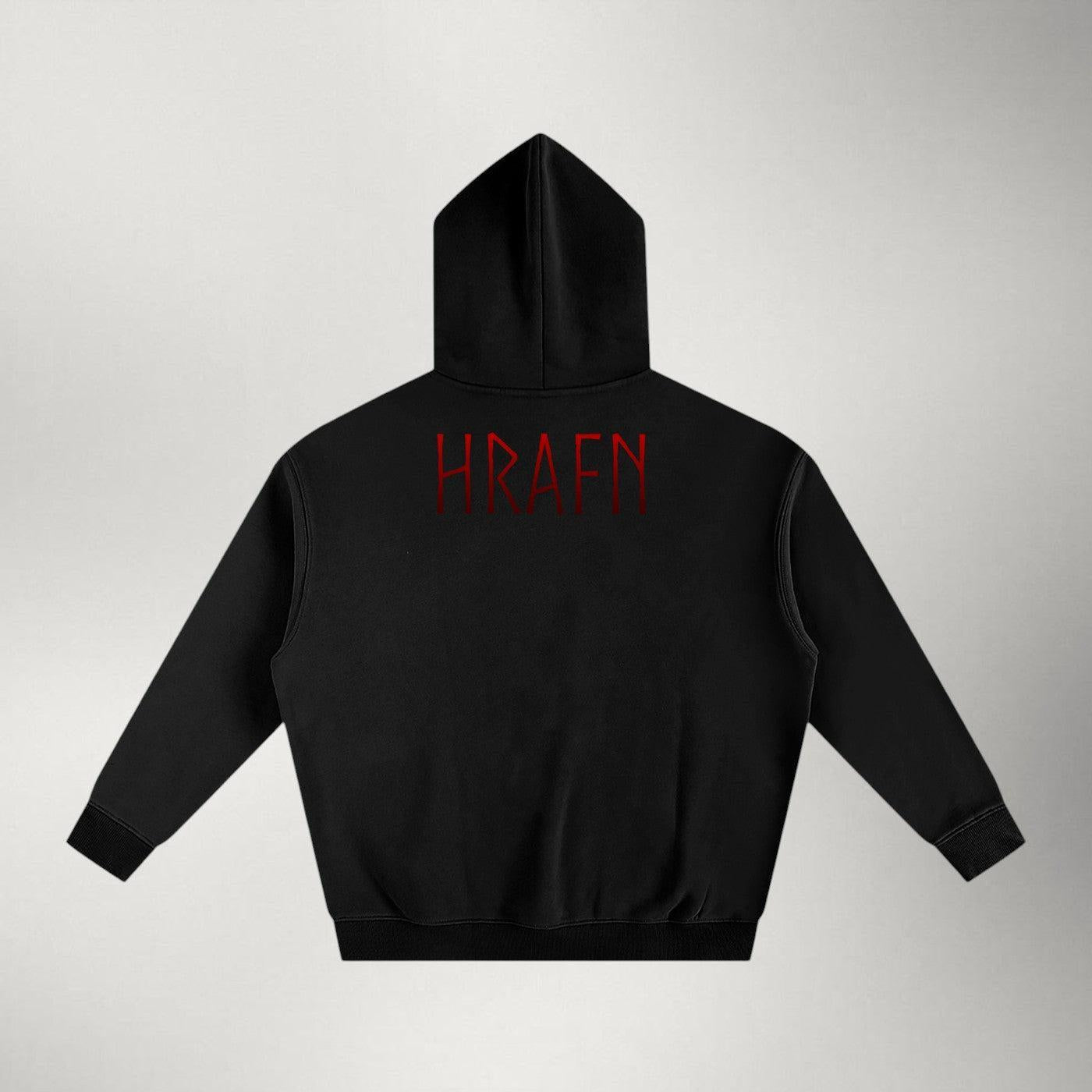 Hrafn — Heavyweight Fleece Pullover | Red Series