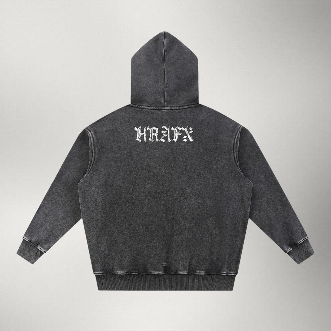 Hrafn — Heavyweight Snow Wash Pullover | Battle Worn Series