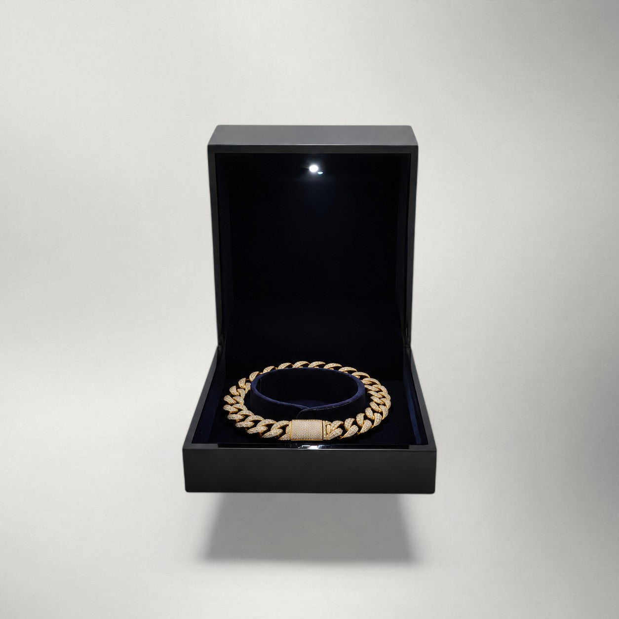 Iced Cross Cuban Link Bracelet — Solid 925 Moissanite & CZ, 15mm Miami Cuban