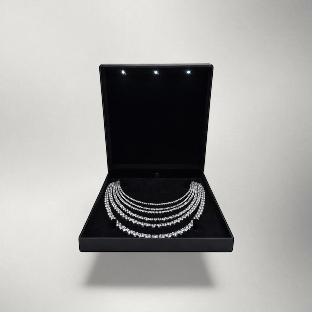 Iced Moissanite Tennis Chain in S925 Sterling Silver