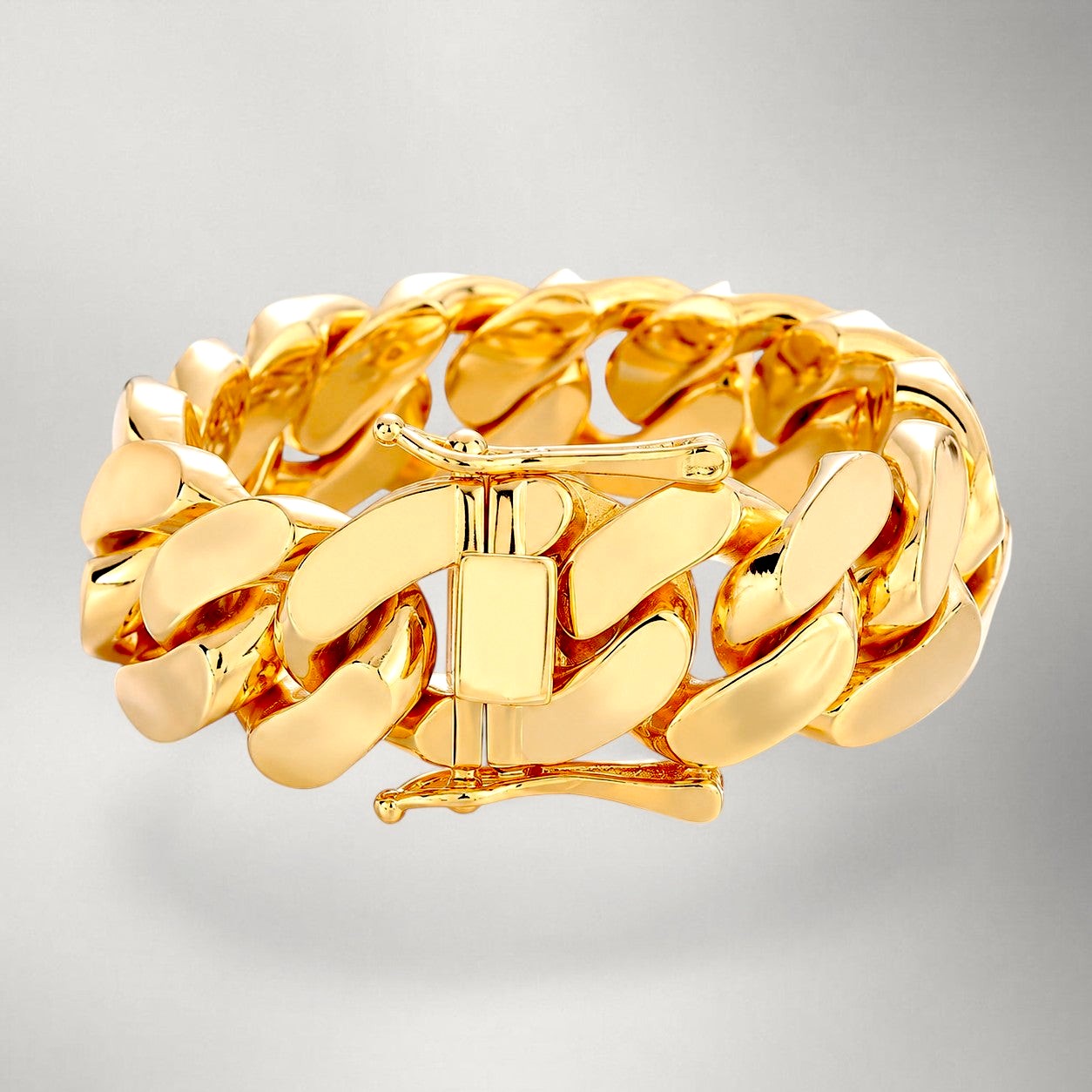 Miami Cuban Link Bracelet in 18K Gold