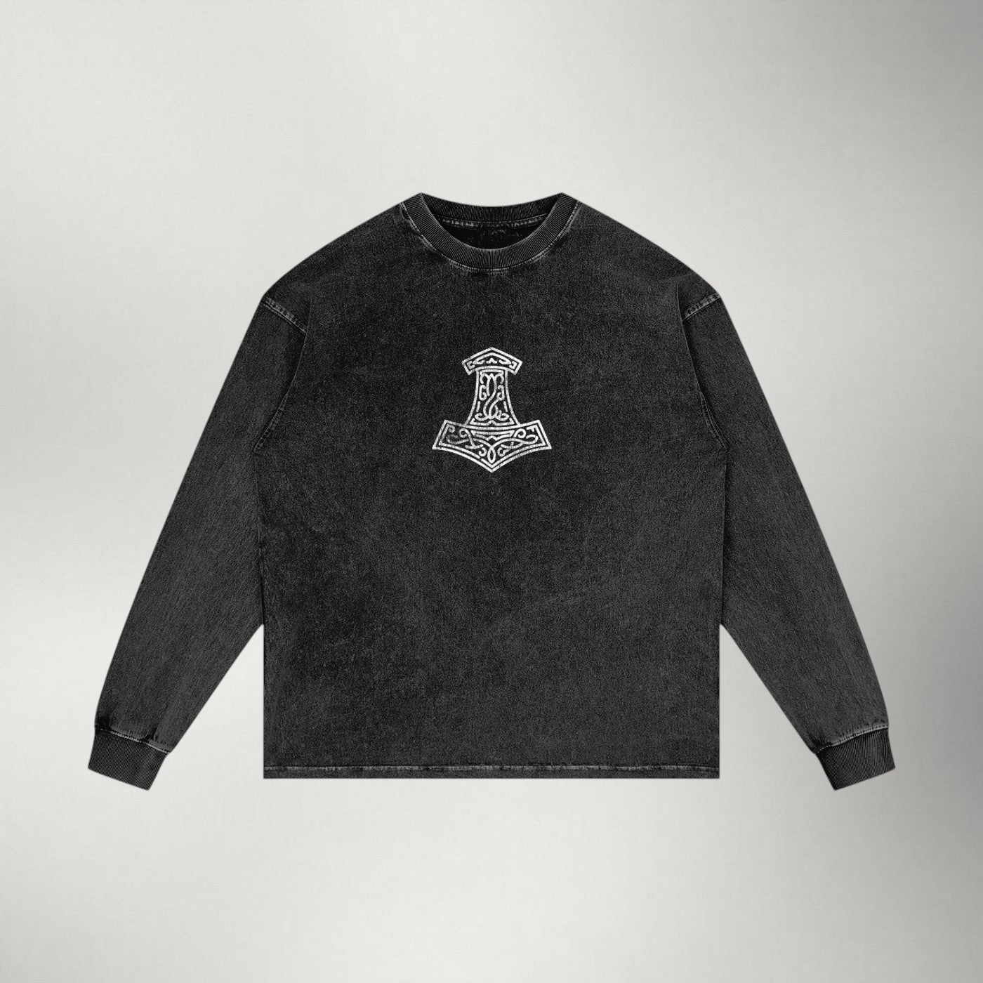 Mjölnir — Acid Wash Long Sleeve | The Ash Series