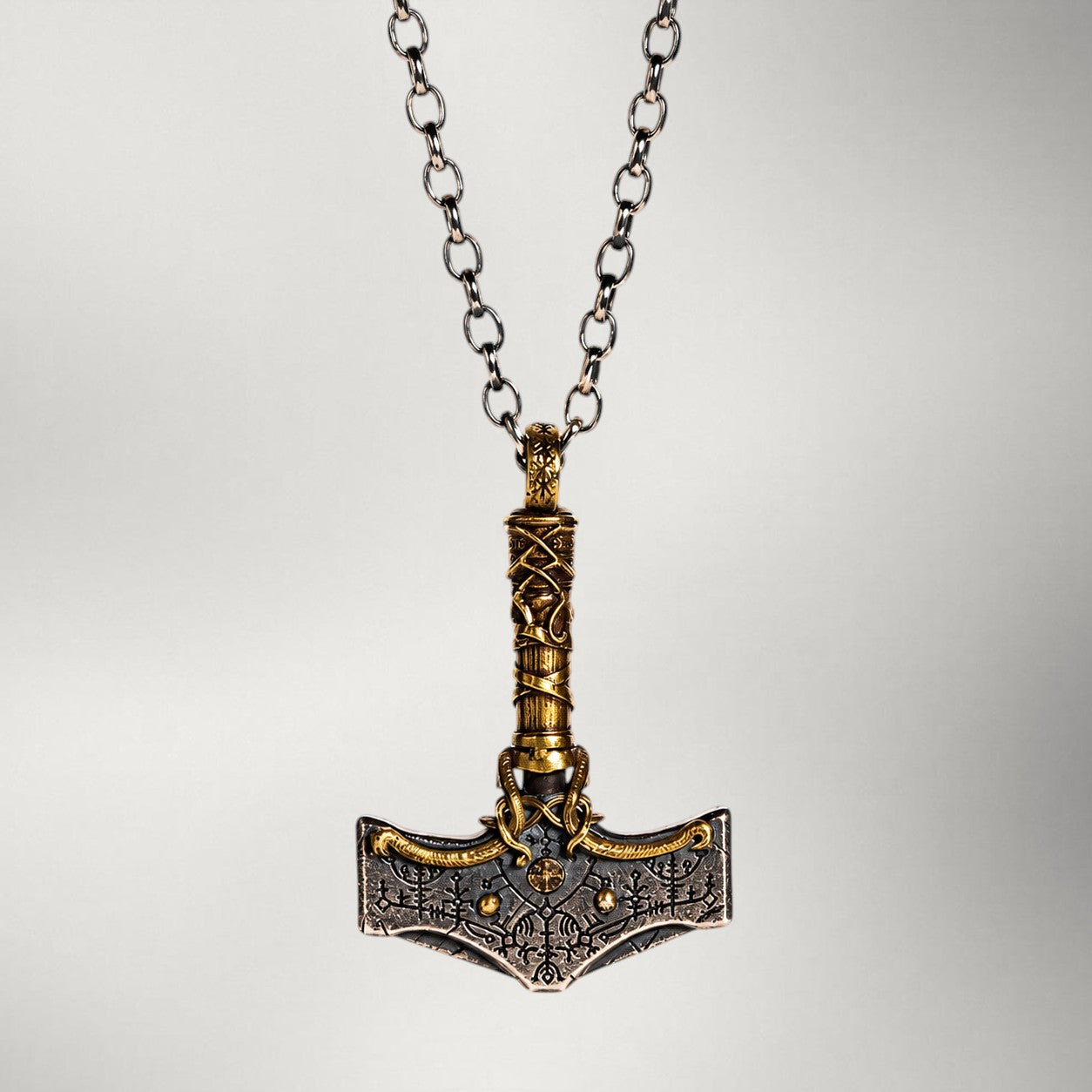 Mjölnir — Sterling Silver Necklace | Silver