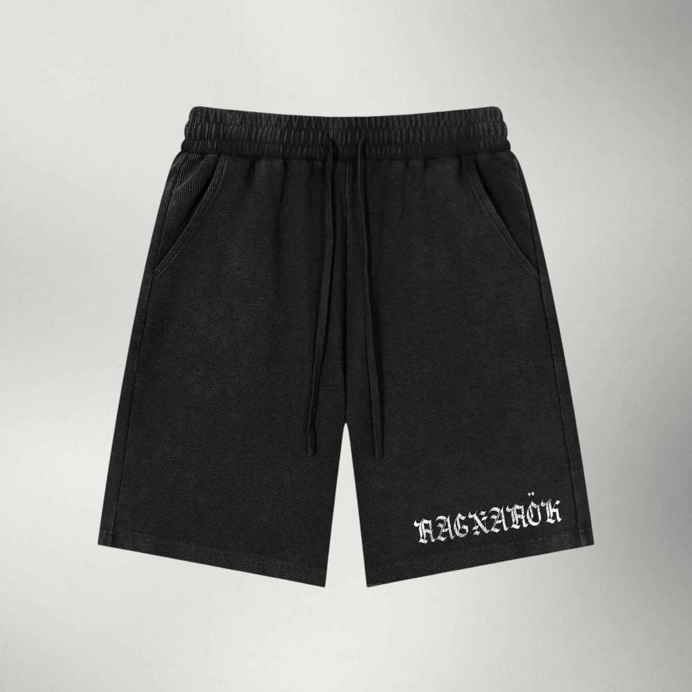 Norse Gothic — Distressed Mineral Wash Shorts