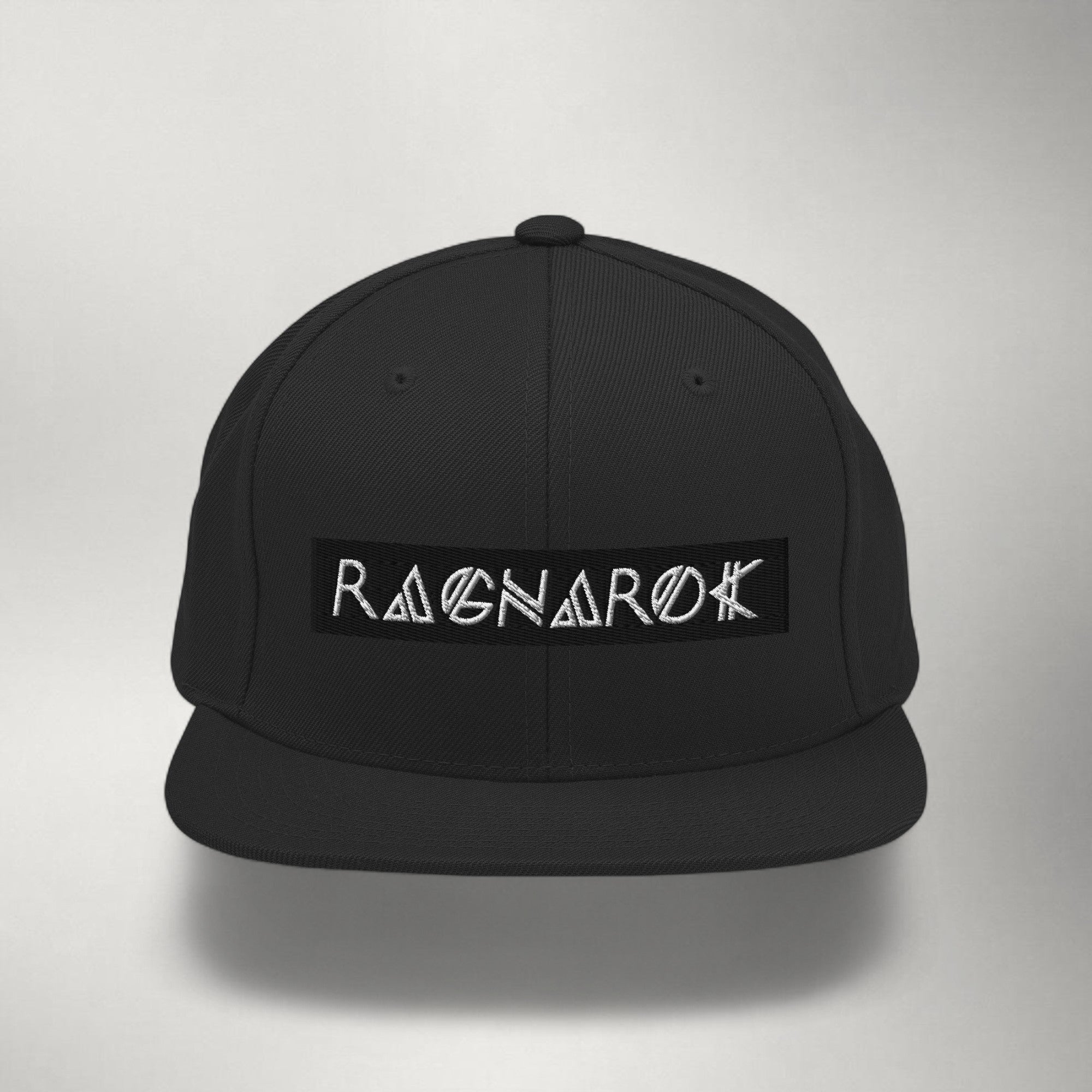 Ragnarok Box Logo Snapback — Black