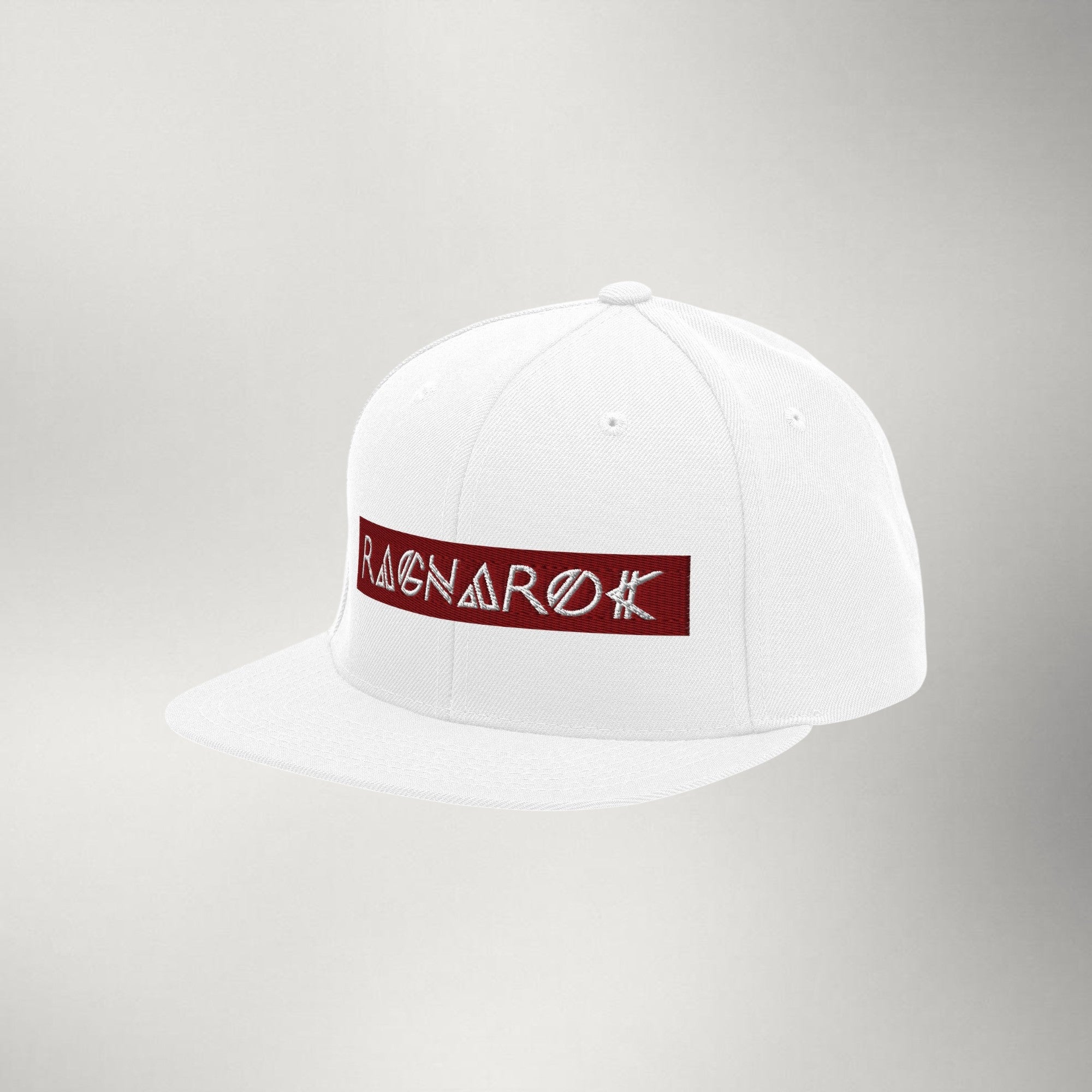 Ragnarok Box Logo Snapback — Maroon
