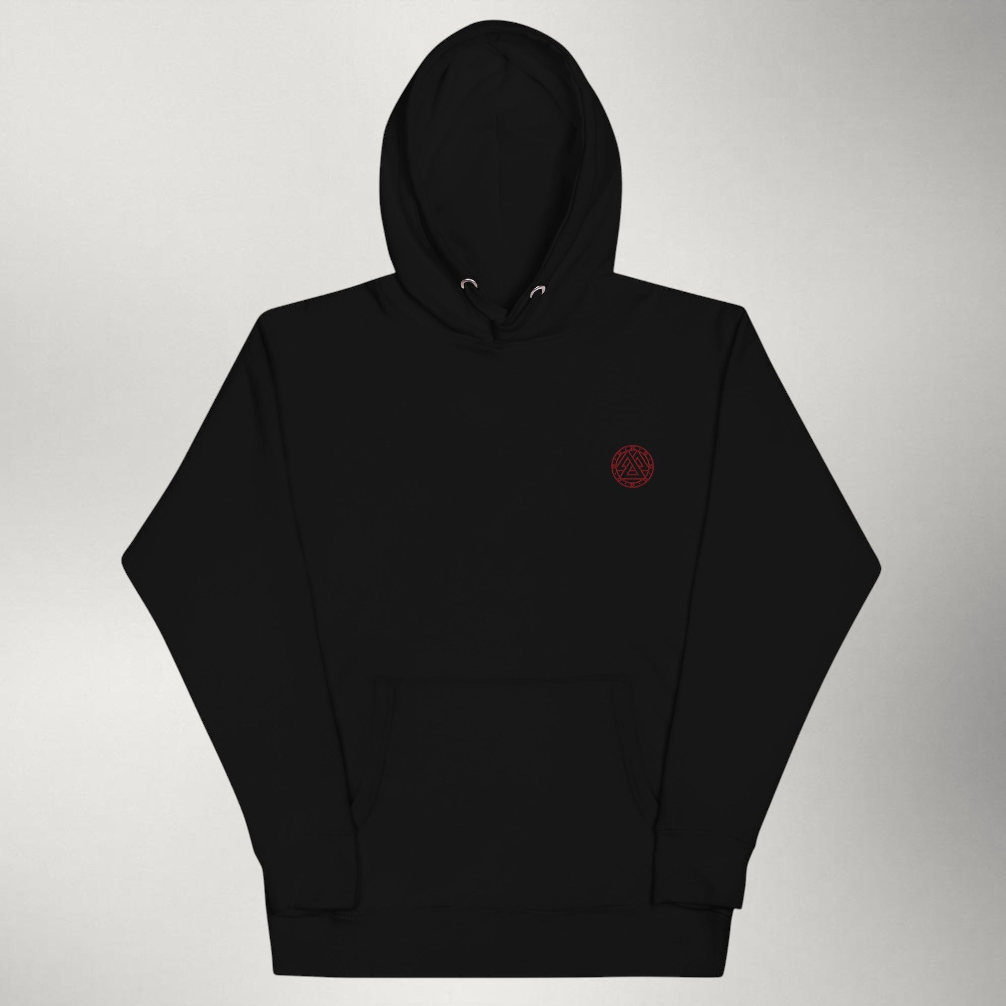 Ragnarok — Embroidered Logo Hoodie | Maroon / Black