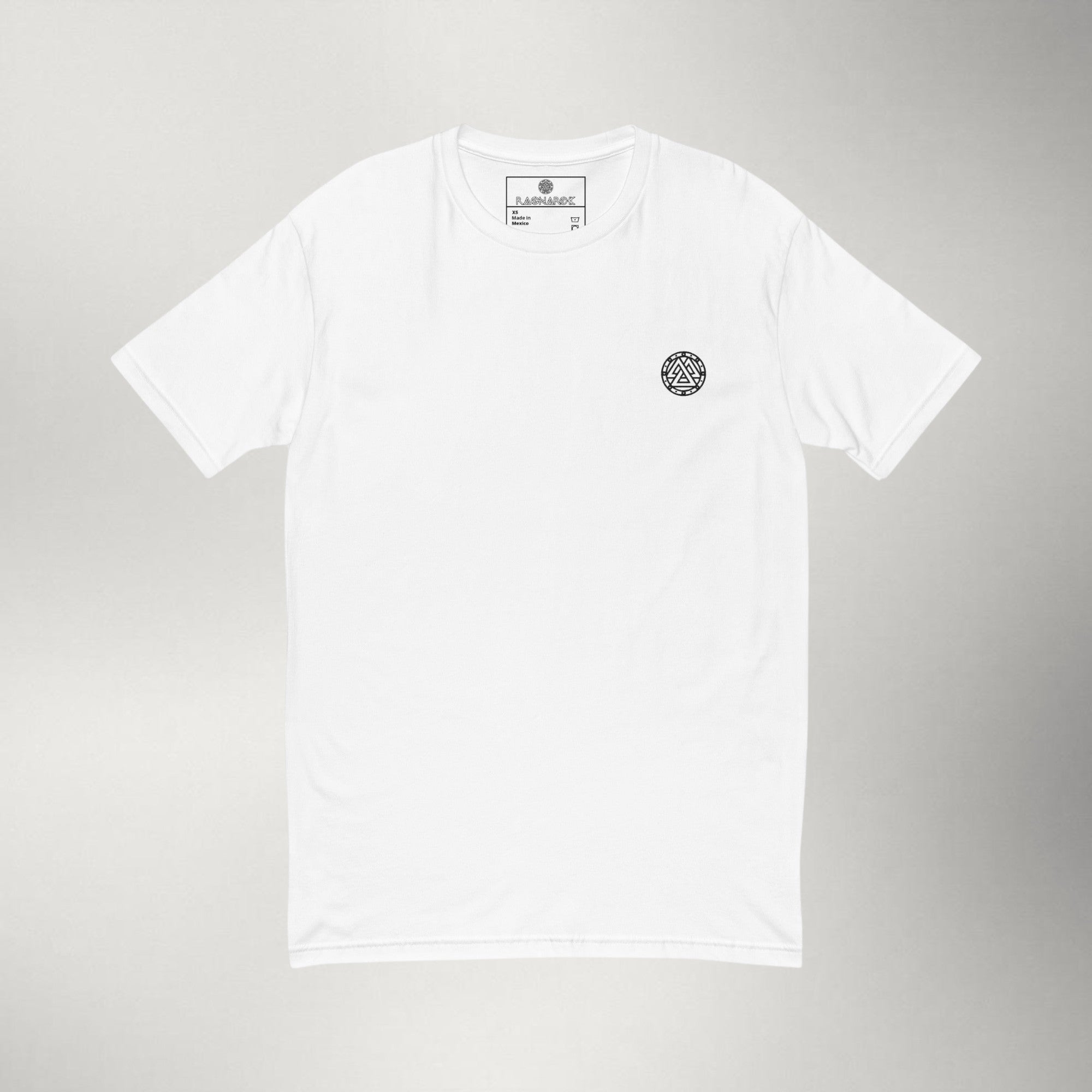 Ragnarok Embroidered Logo Tee — Black / White