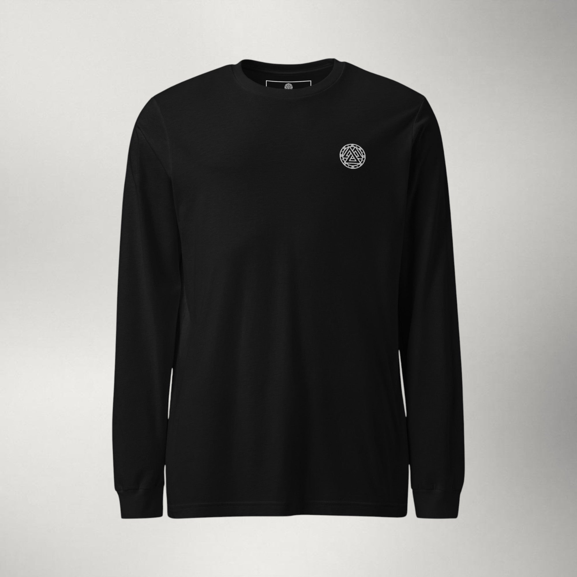 Ragnarok Embroidered Long Sleeve — White / Black