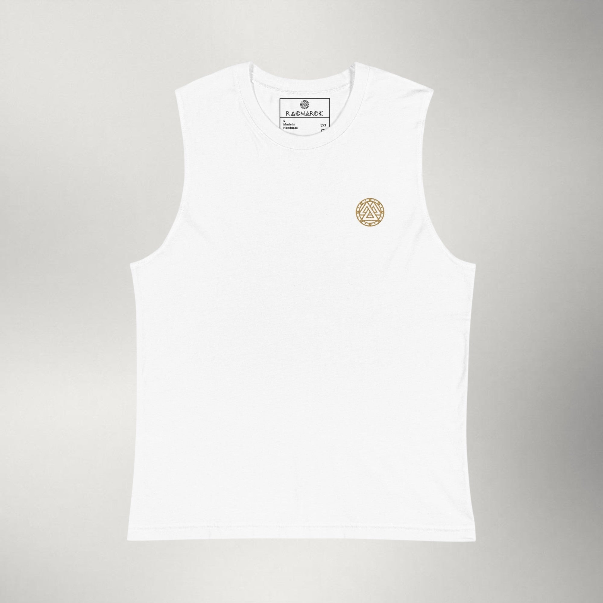Ragnarok Embroidered Muscle Tank — Gold