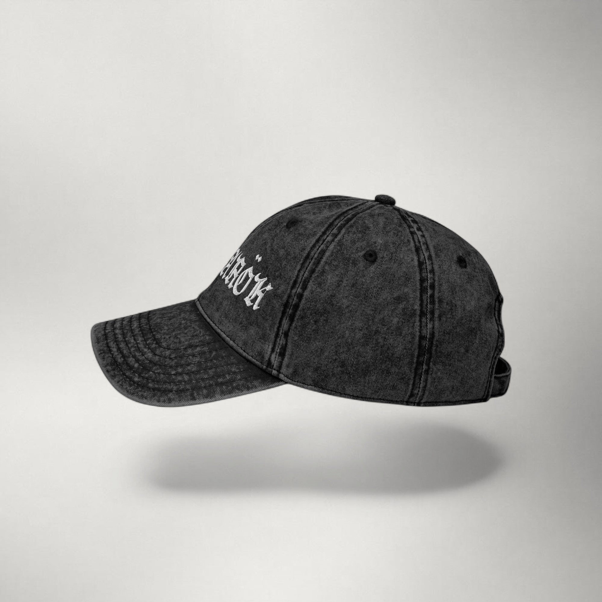 Ragnarok Gothic Vintage Cap — White
