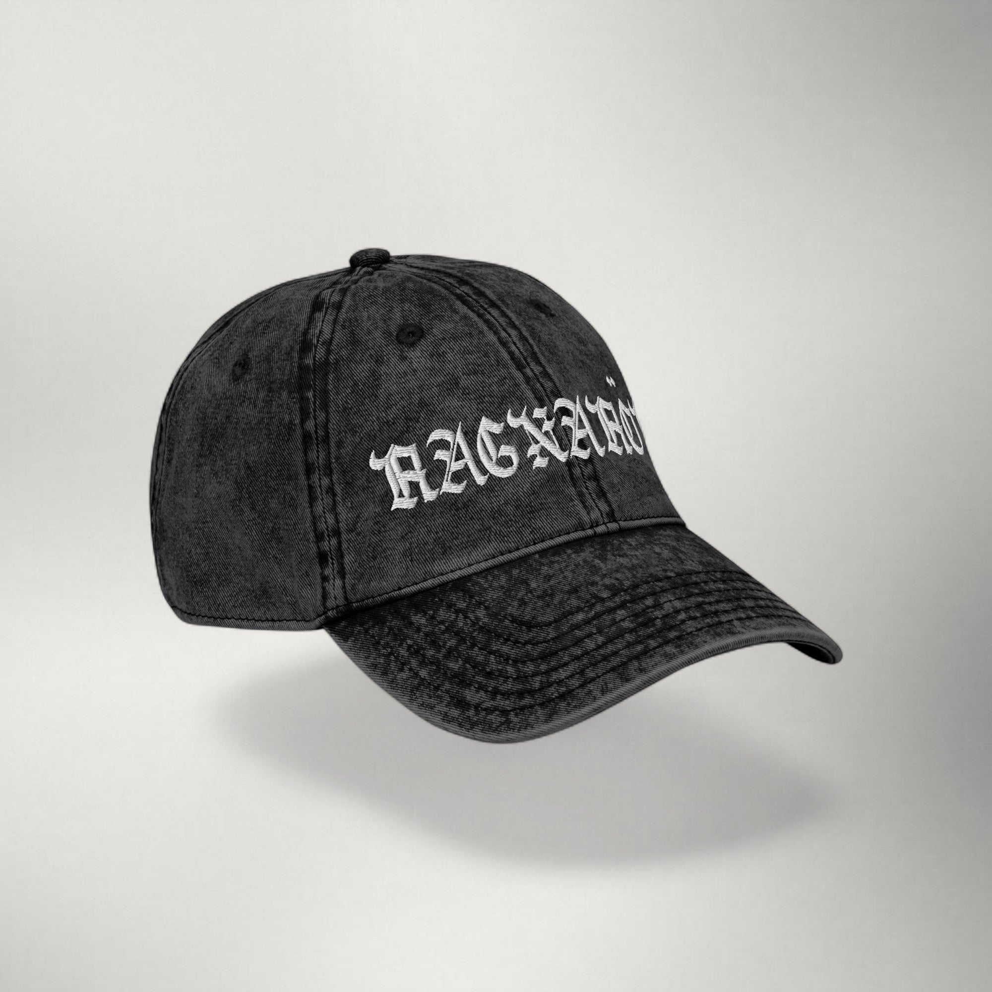 Ragnarok Gothic Vintage Cap — White